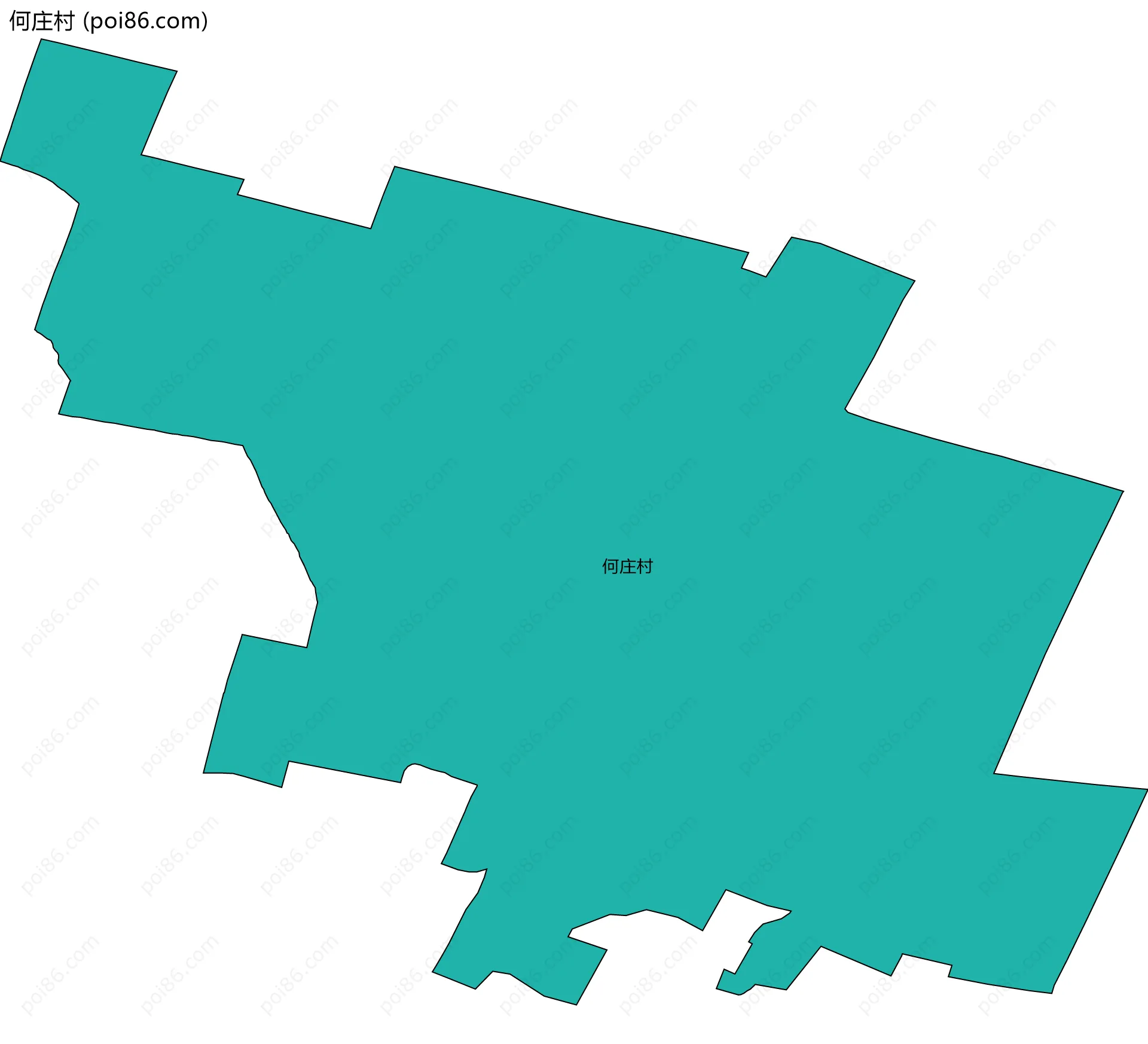 何庄村边界地图