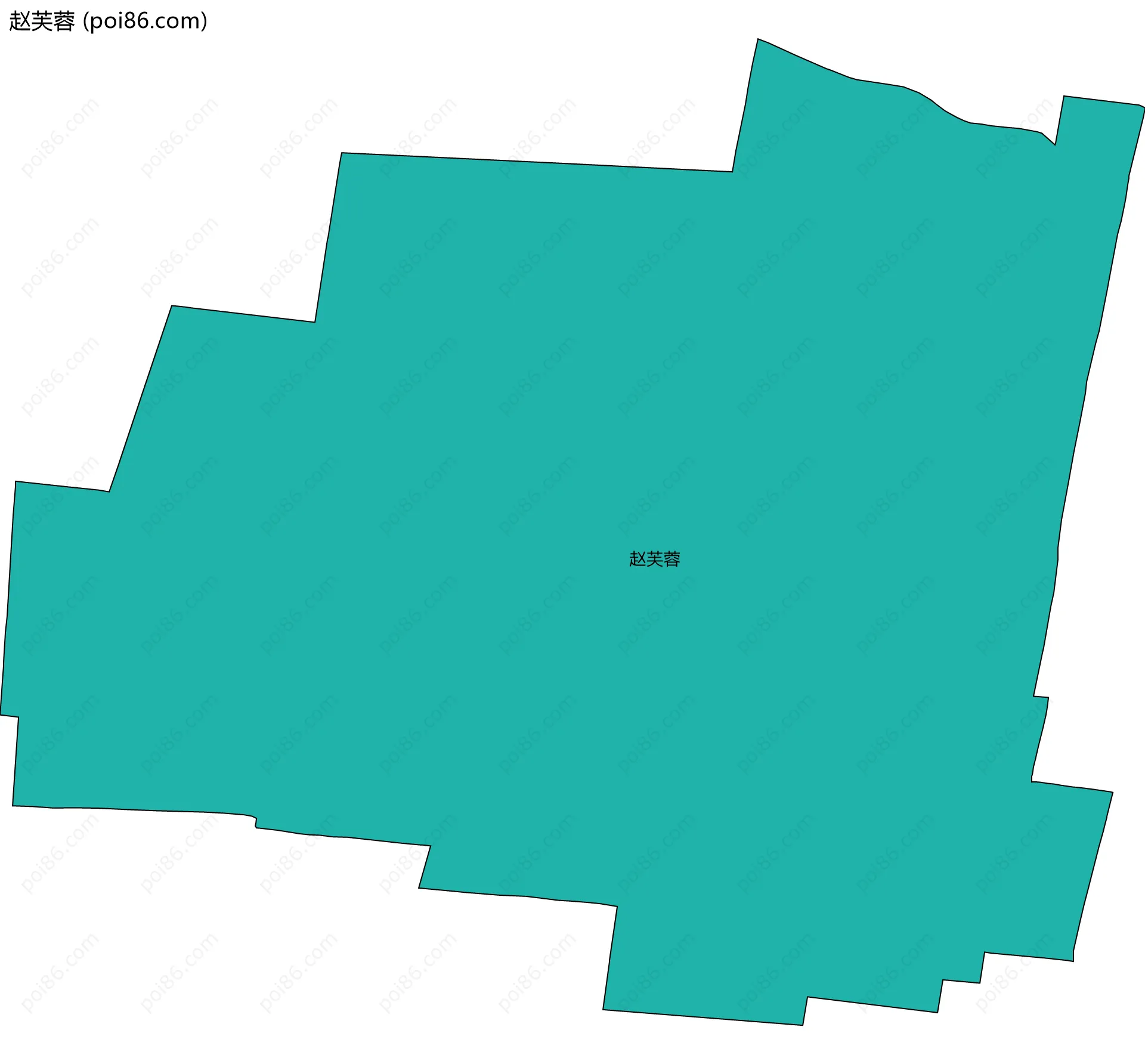 赵芙蓉边界地图