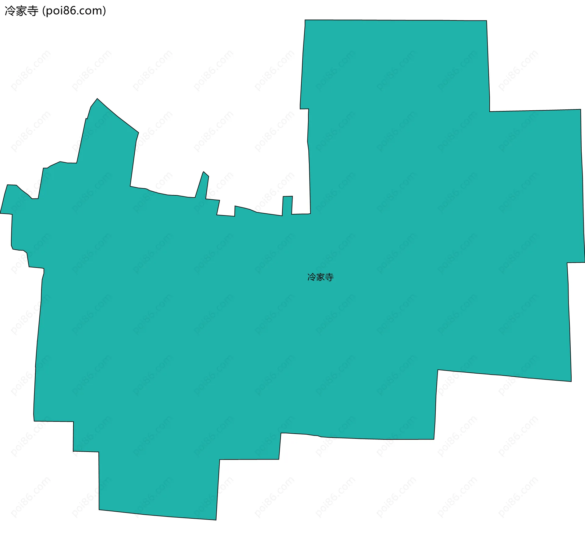 冷家寺边界地图