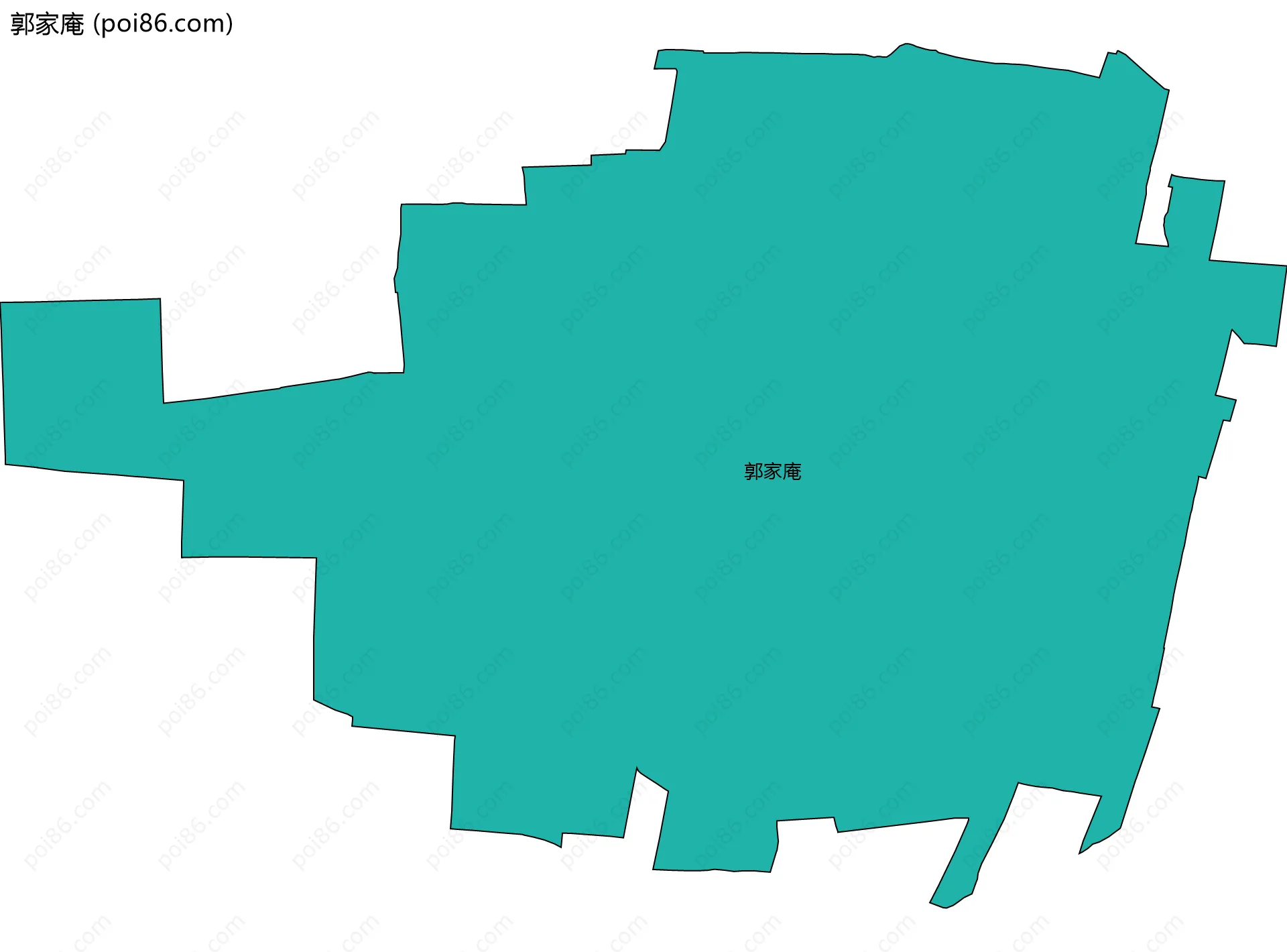 郭家庵边界地图