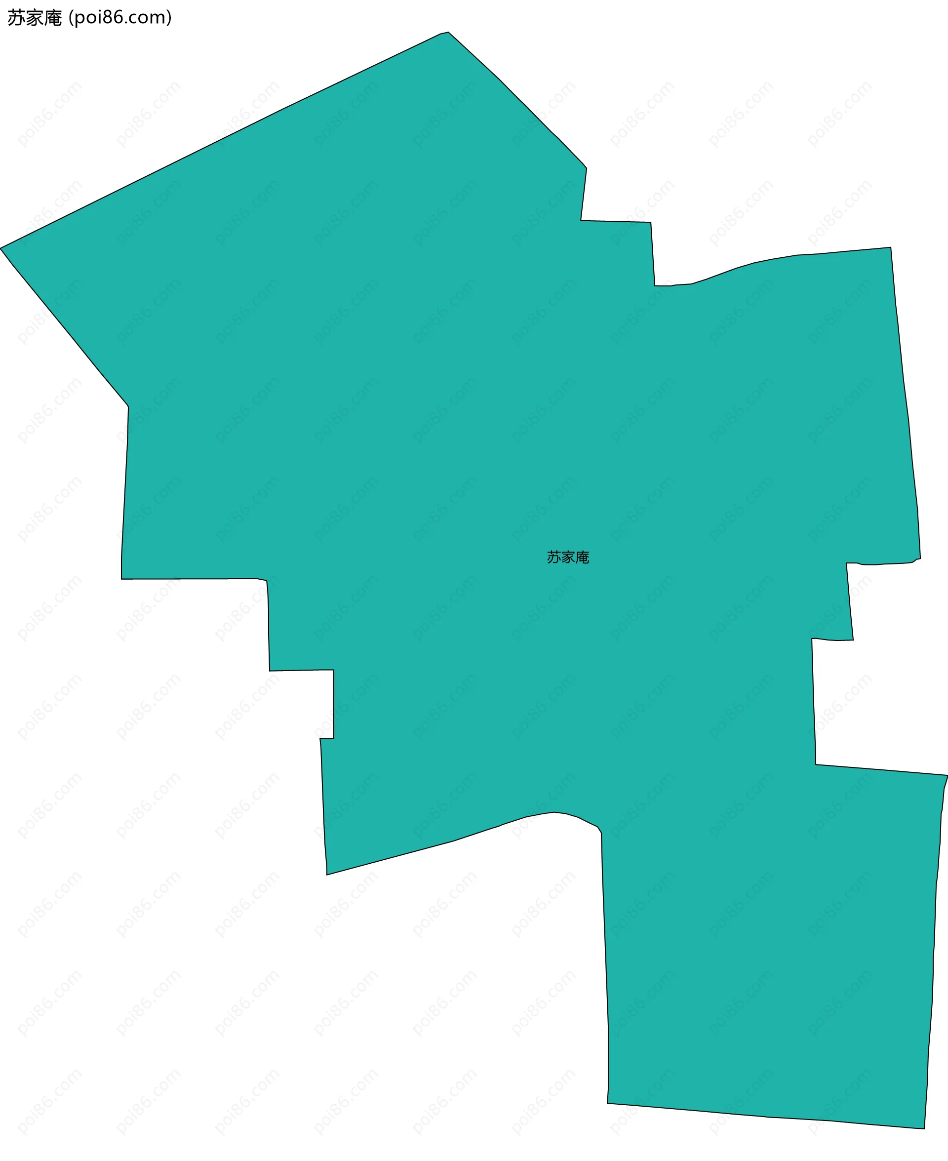 苏家庵边界地图