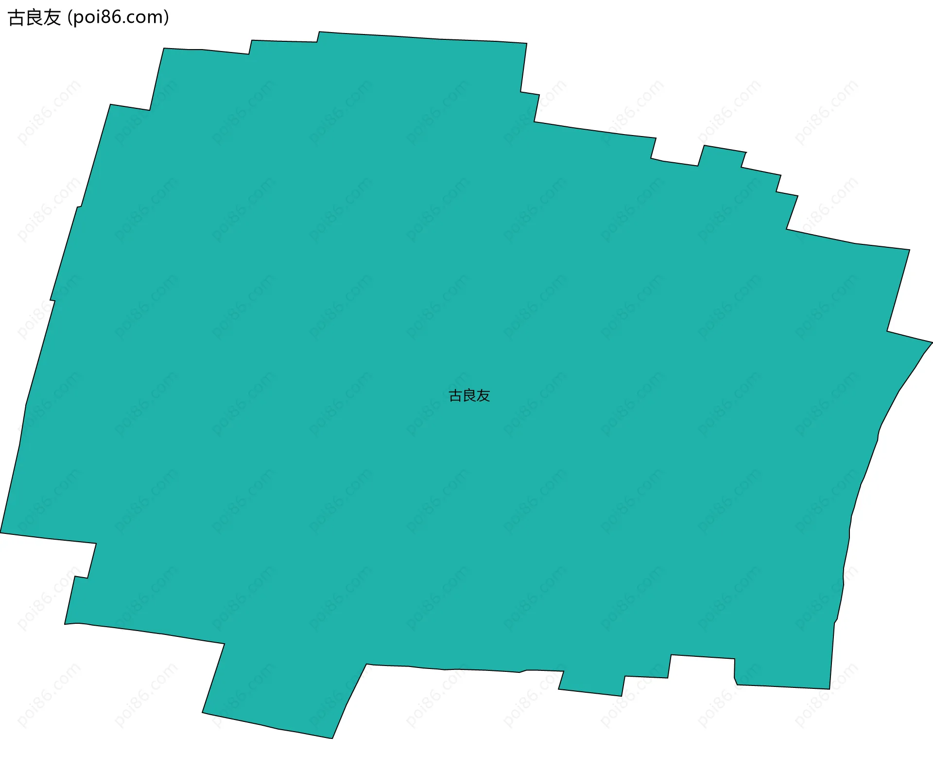 古良友边界地图