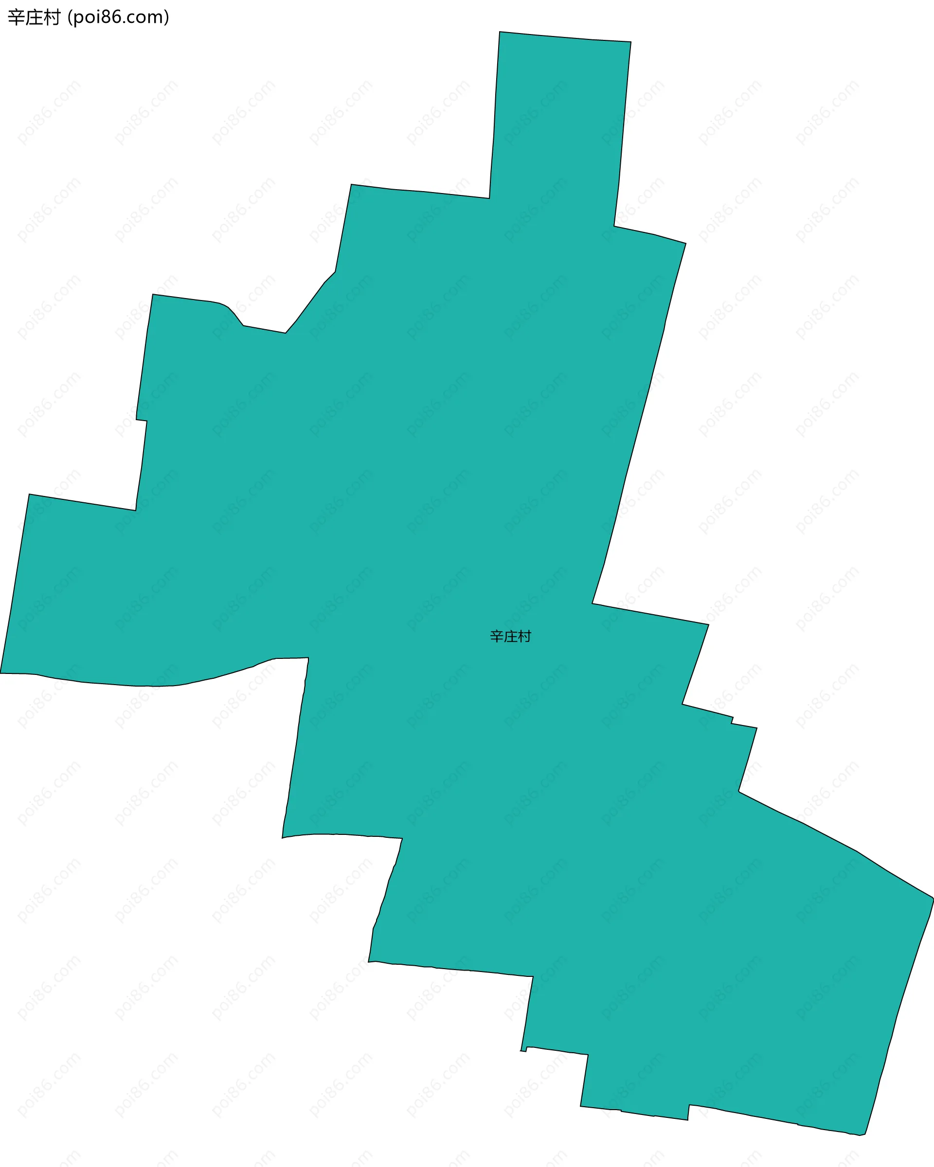 辛庄村边界地图