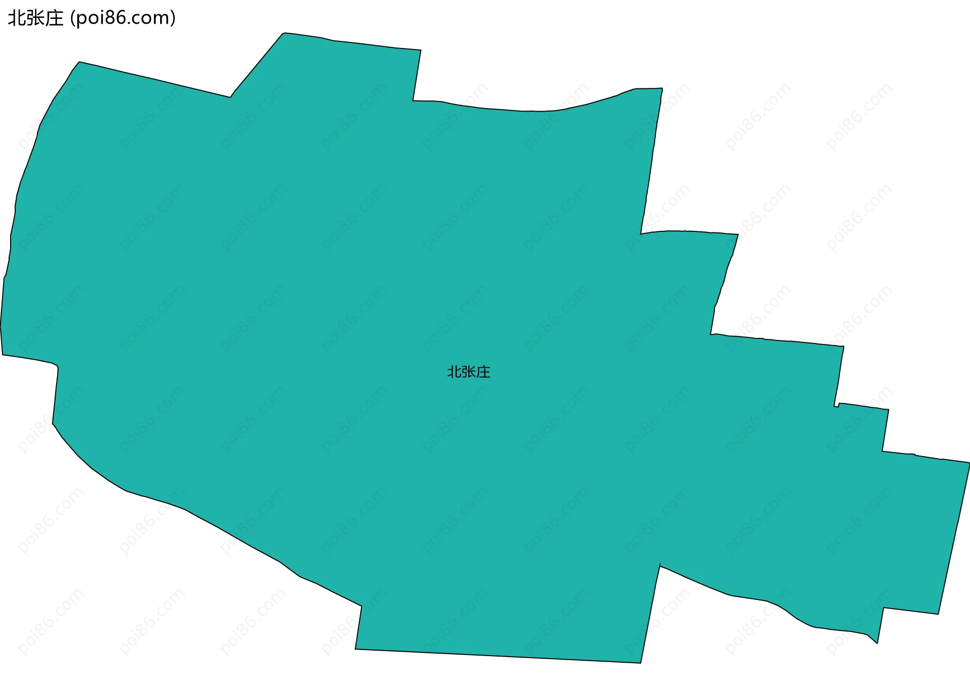 北张庄边界地图