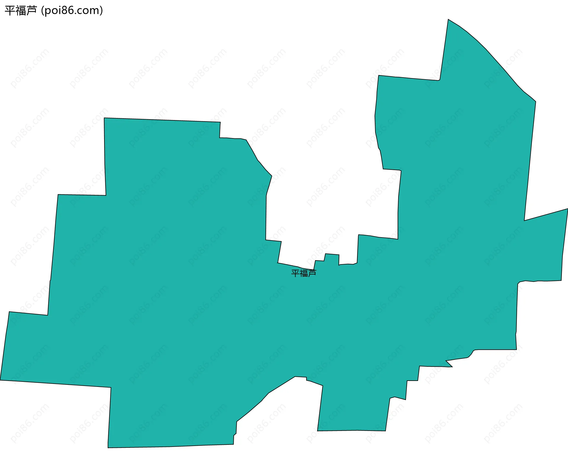 平福芦边界地图