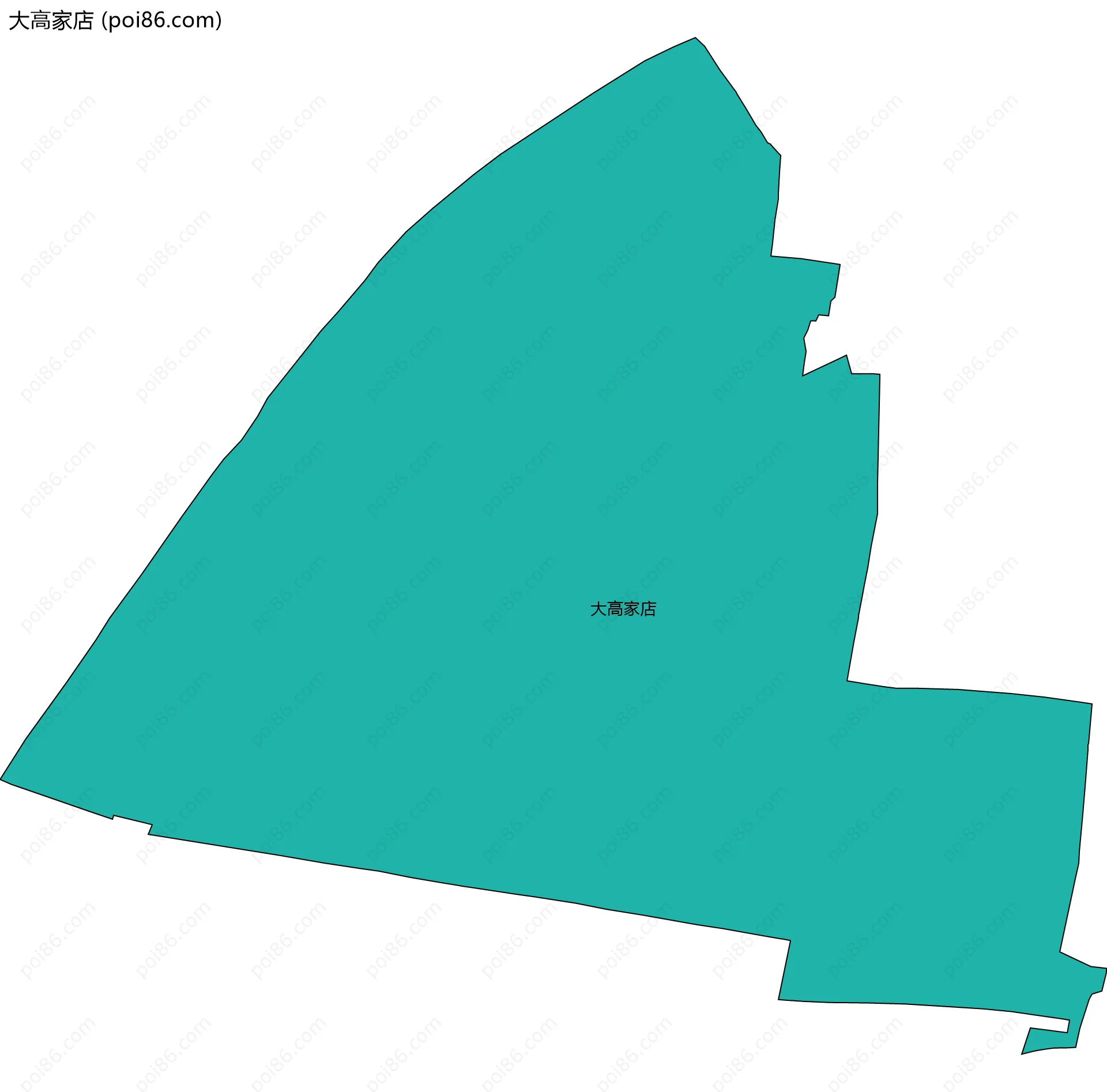 大高家店边界地图