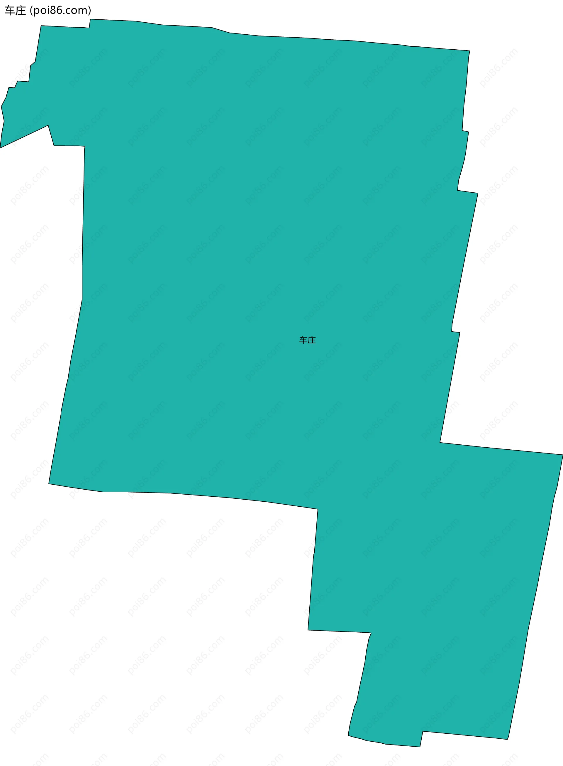 车庄边界地图
