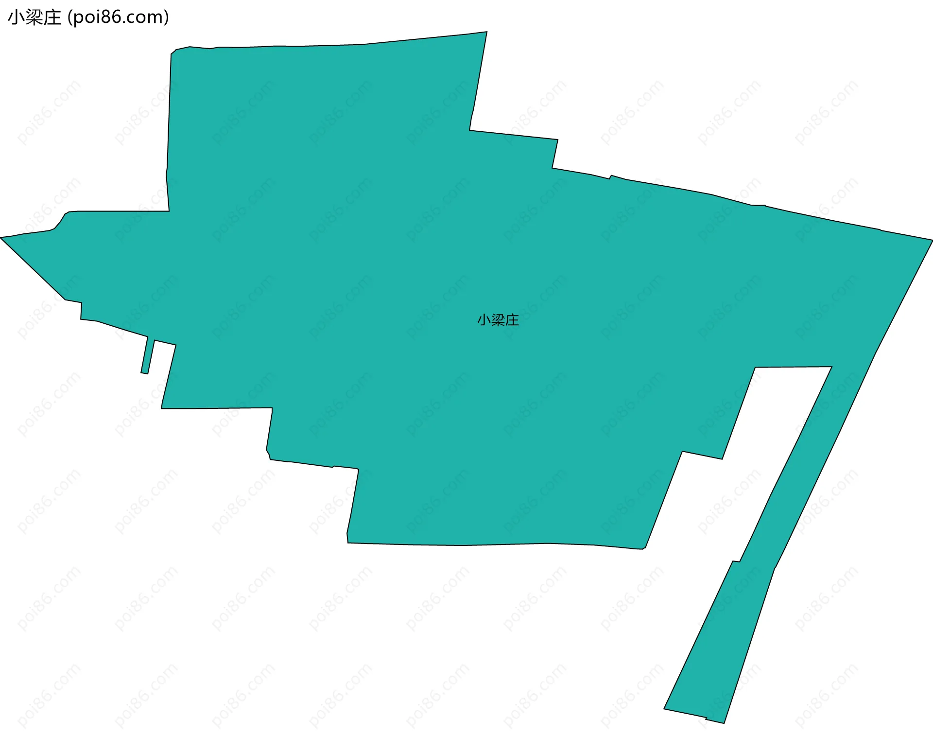 小梁庄边界地图