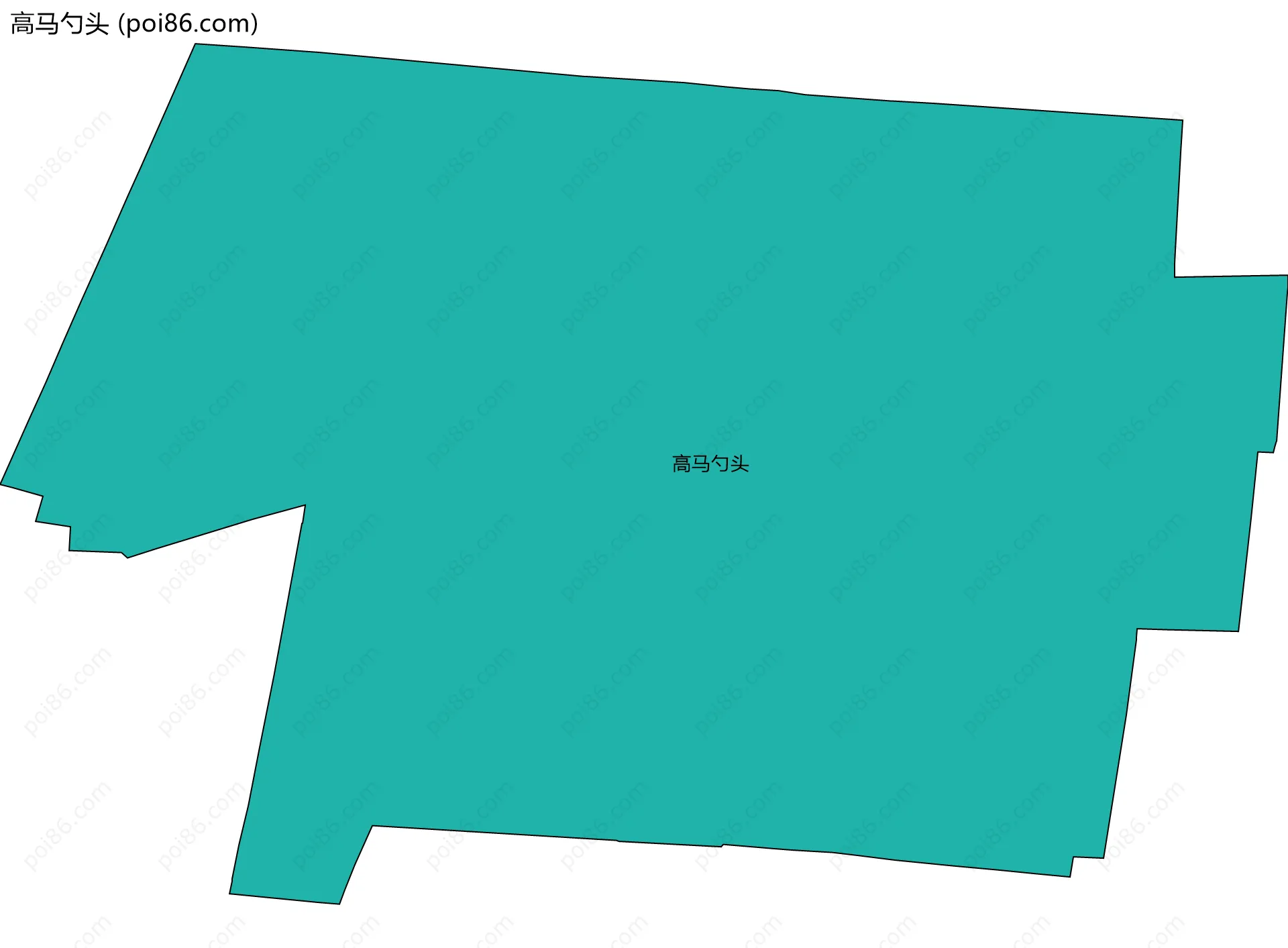 高马勺头边界地图