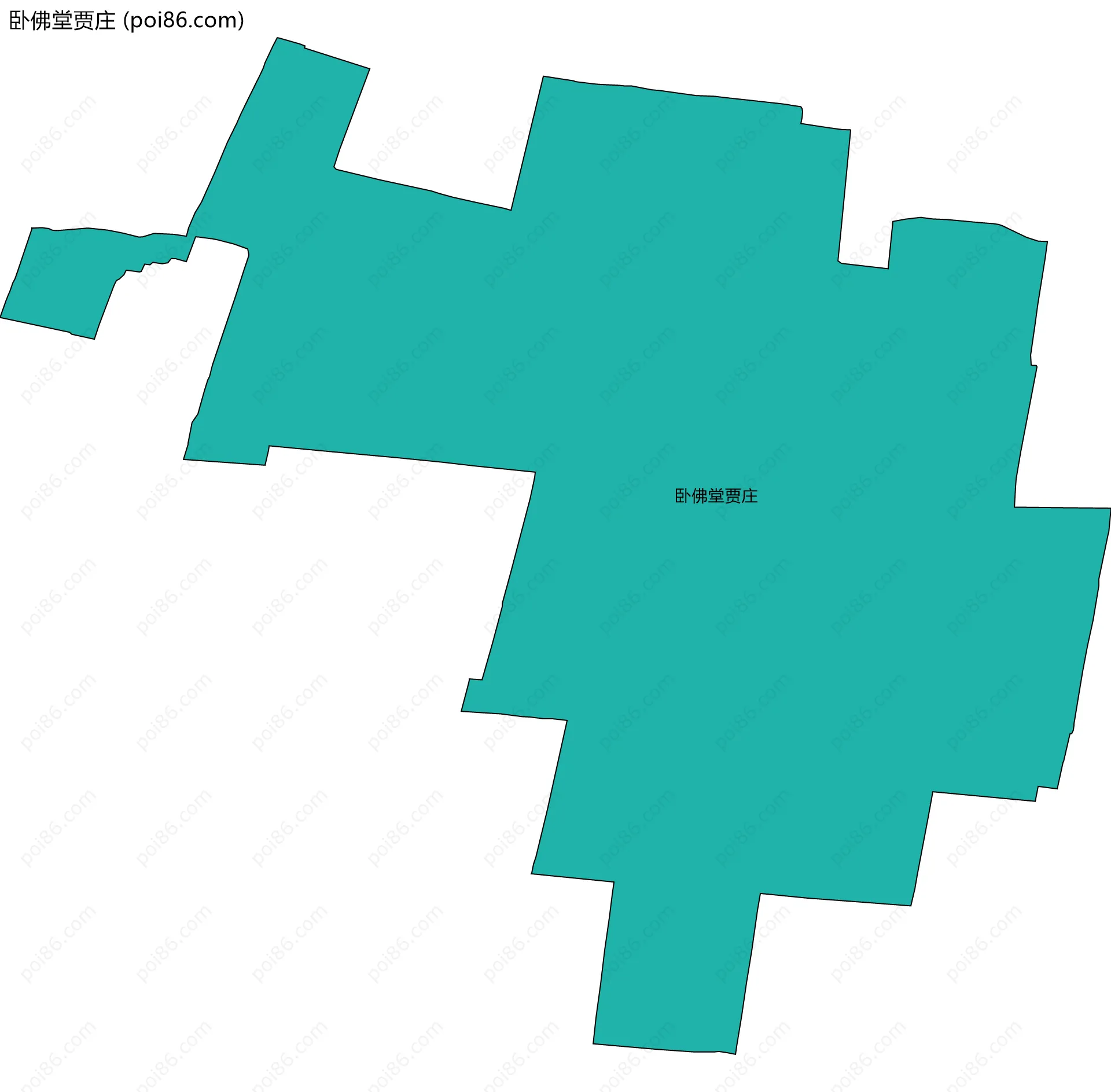 卧佛堂贾庄边界地图