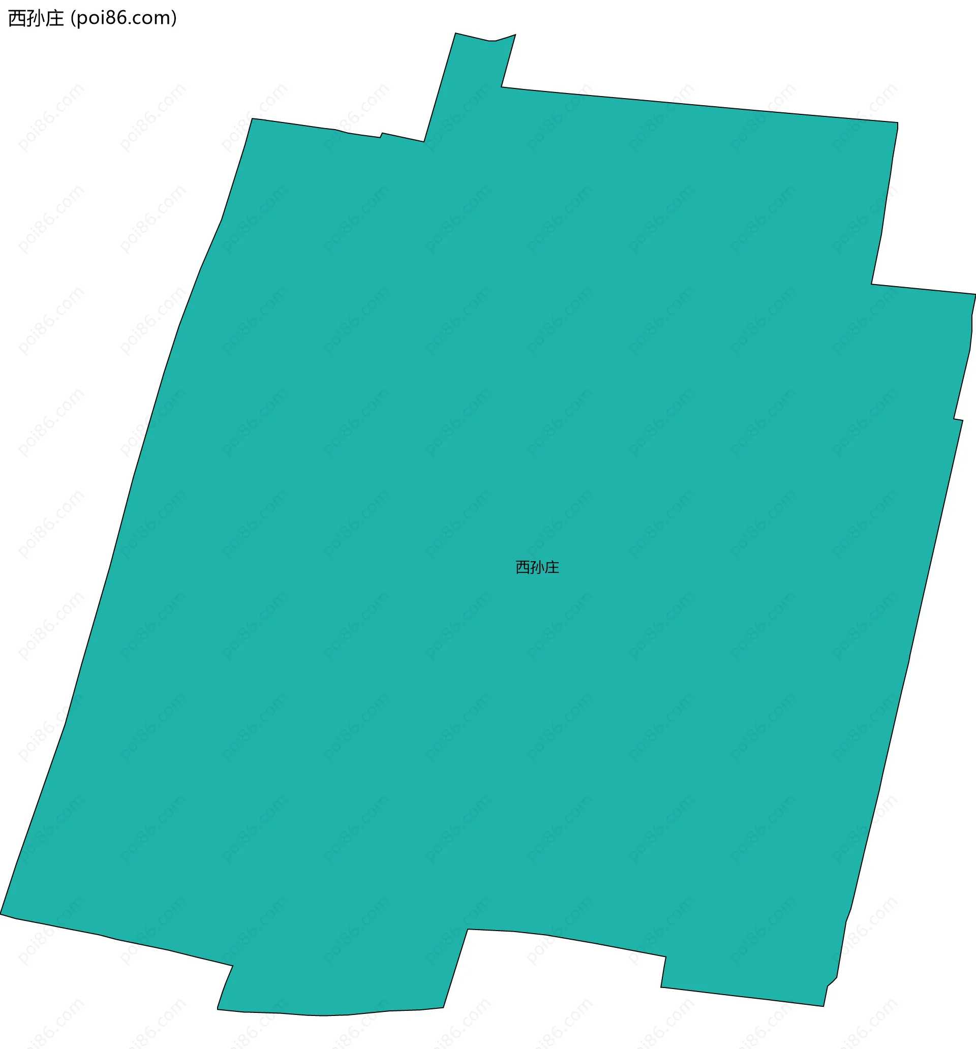 西孙庄边界地图
