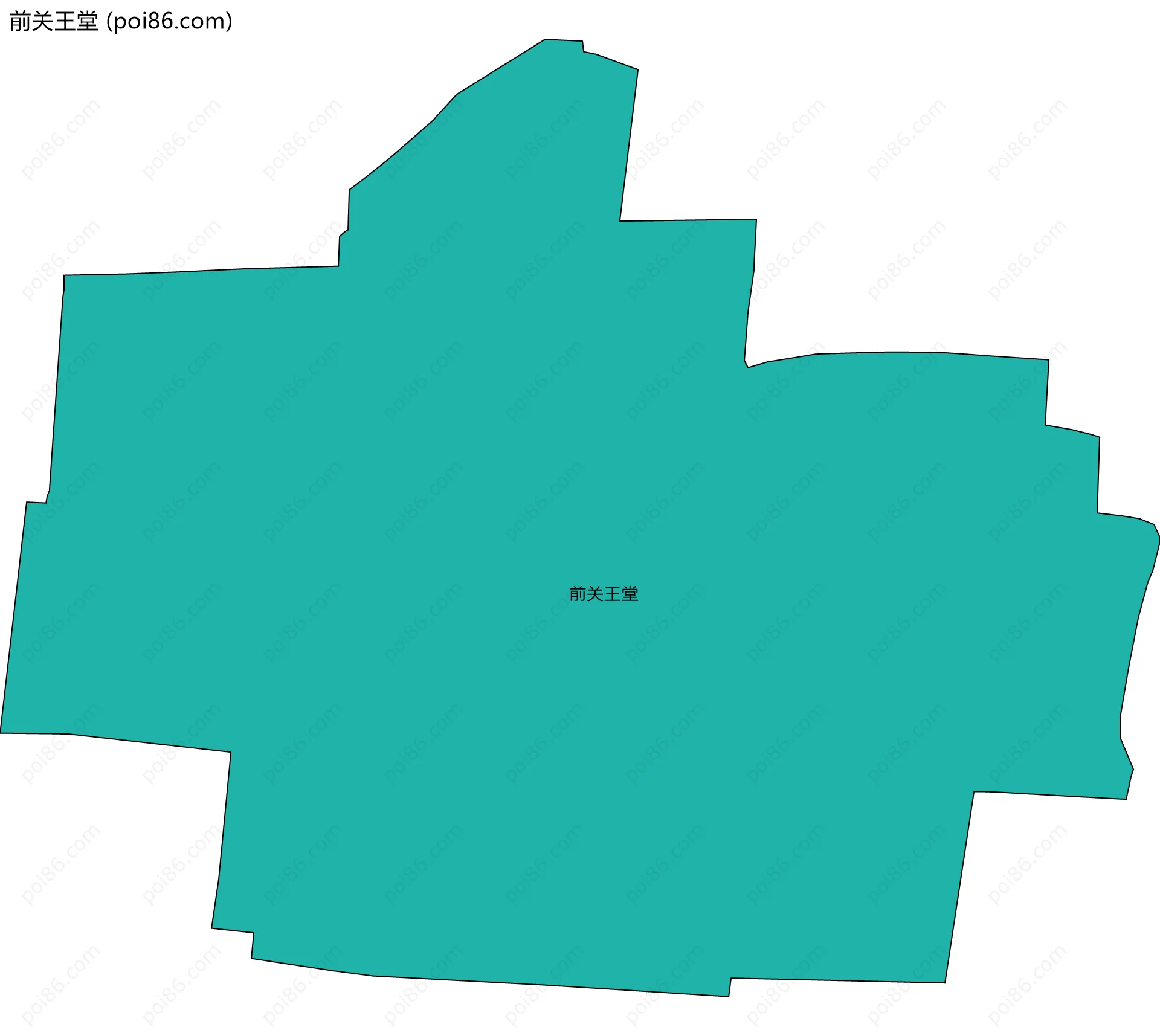 前关王堂边界地图