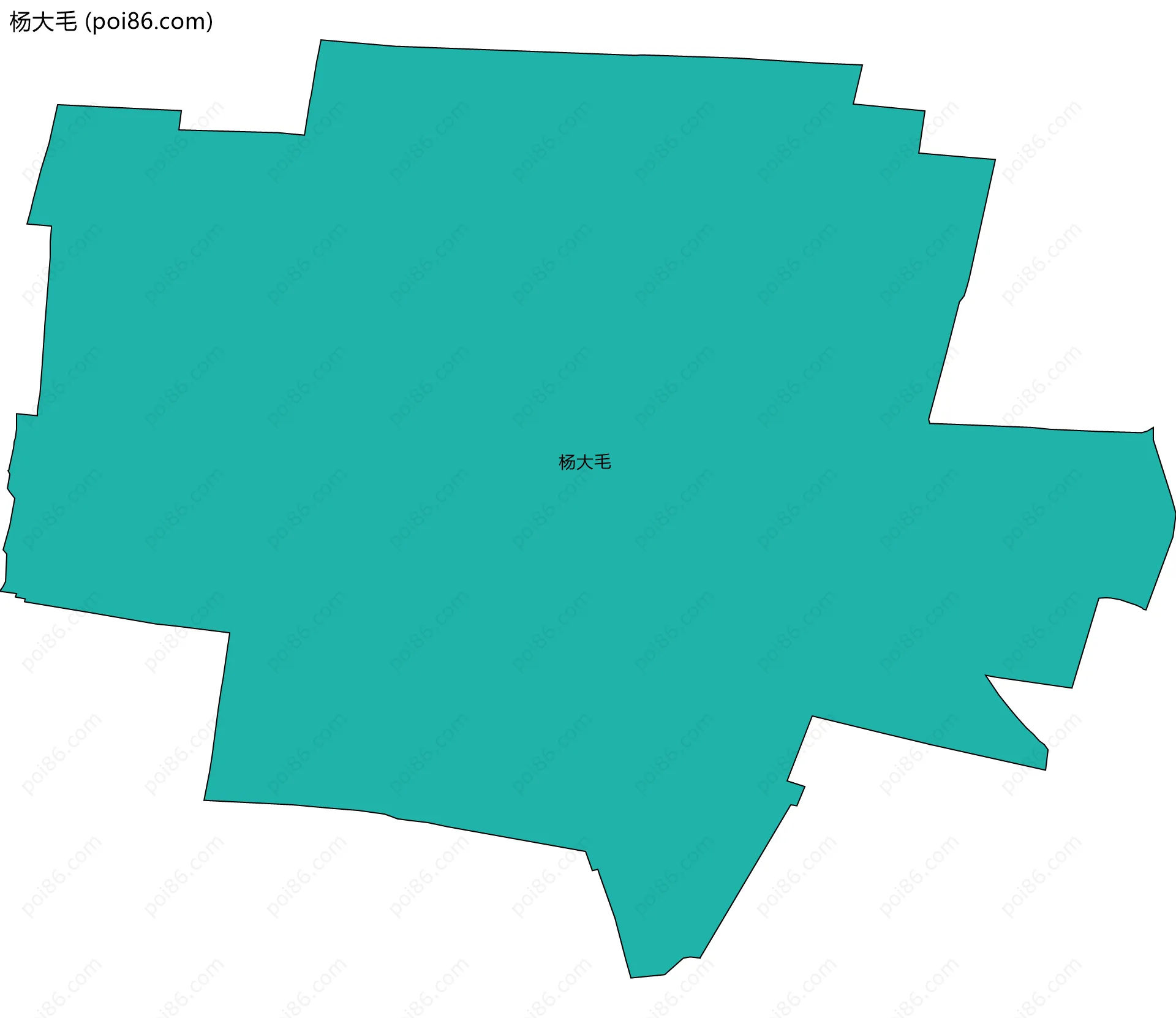 杨大毛边界地图