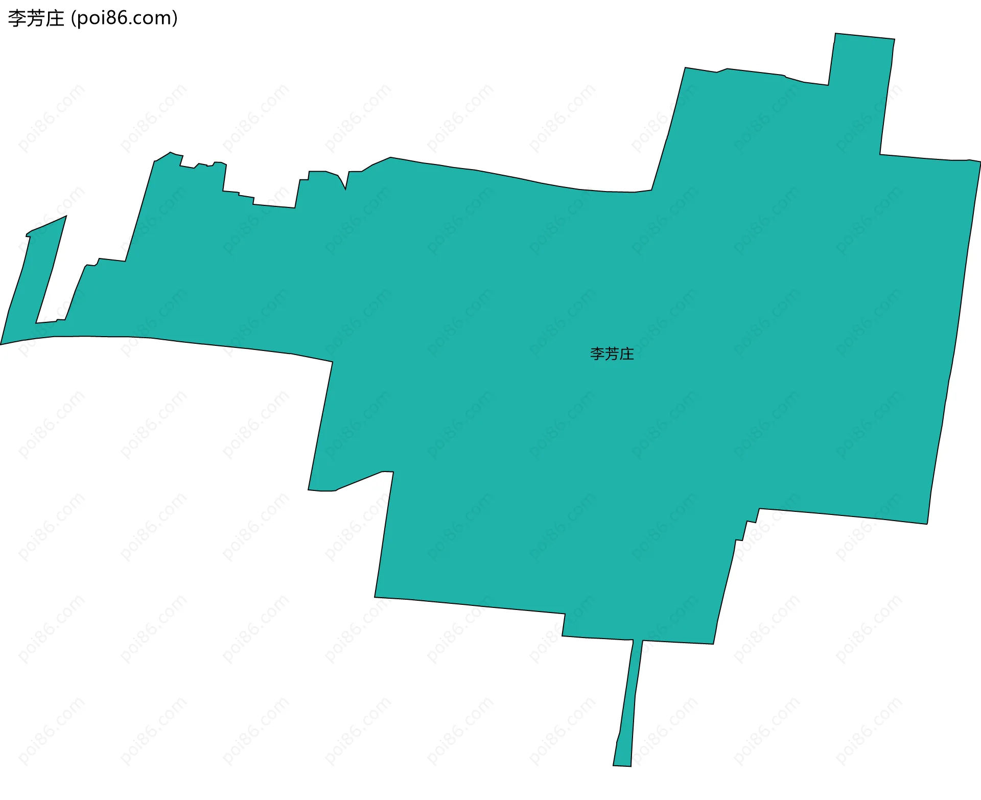 李芳庄边界地图