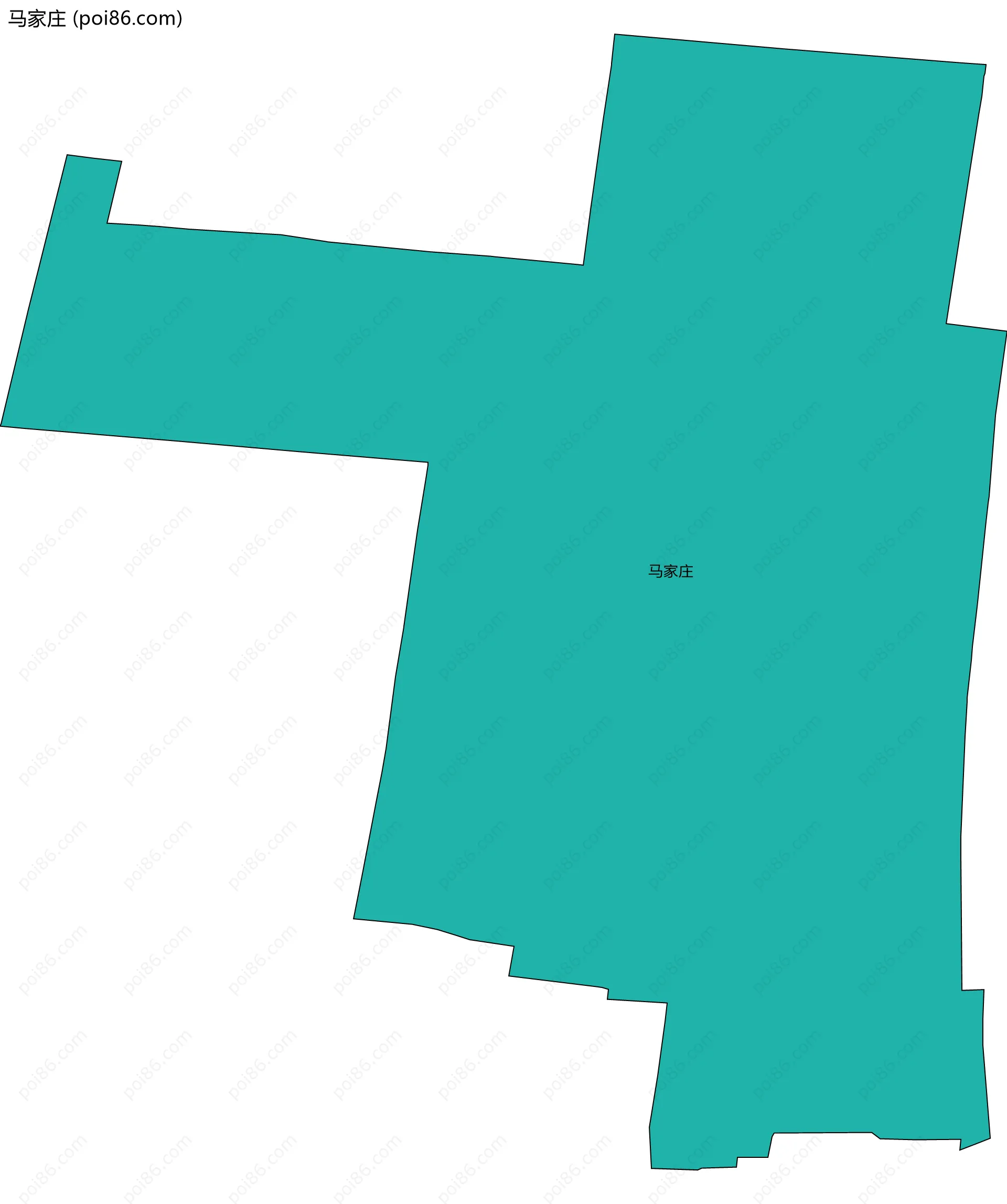 马家庄边界地图