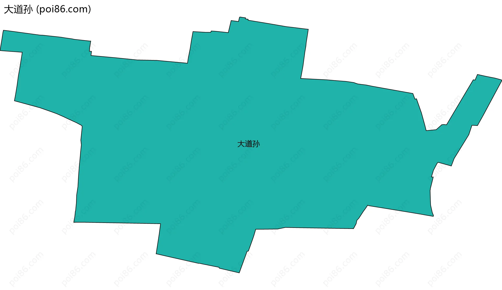 大道孙边界地图