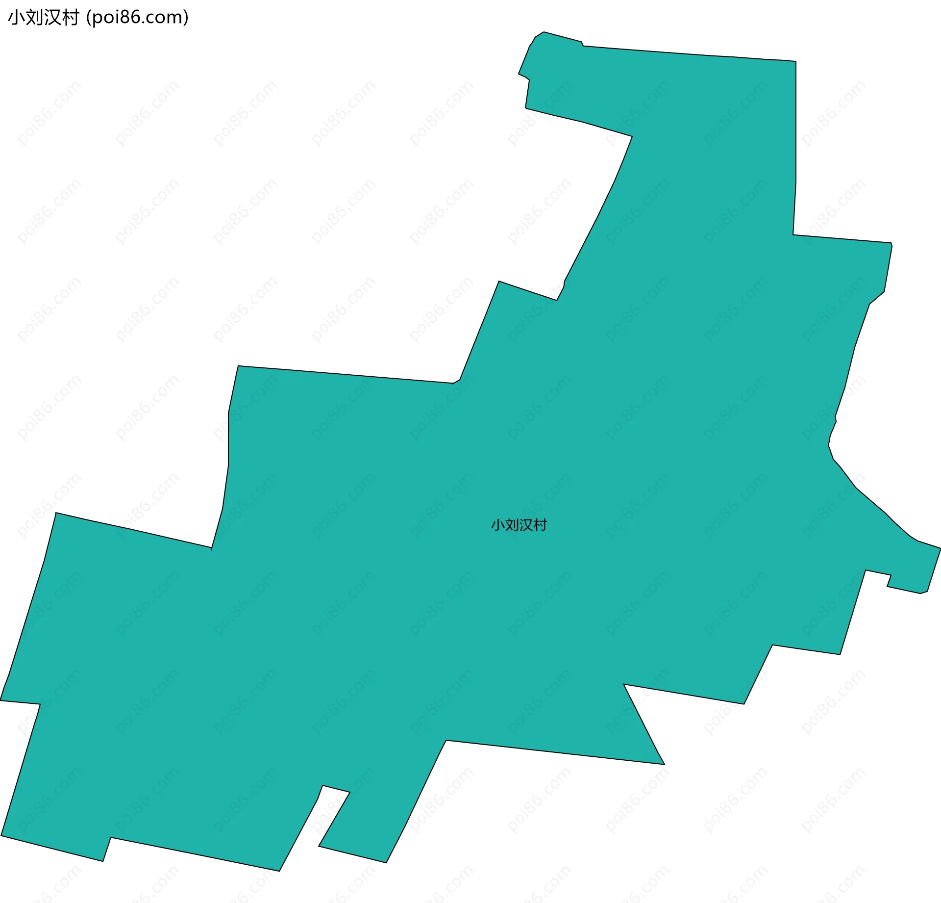 小刘汉村边界地图