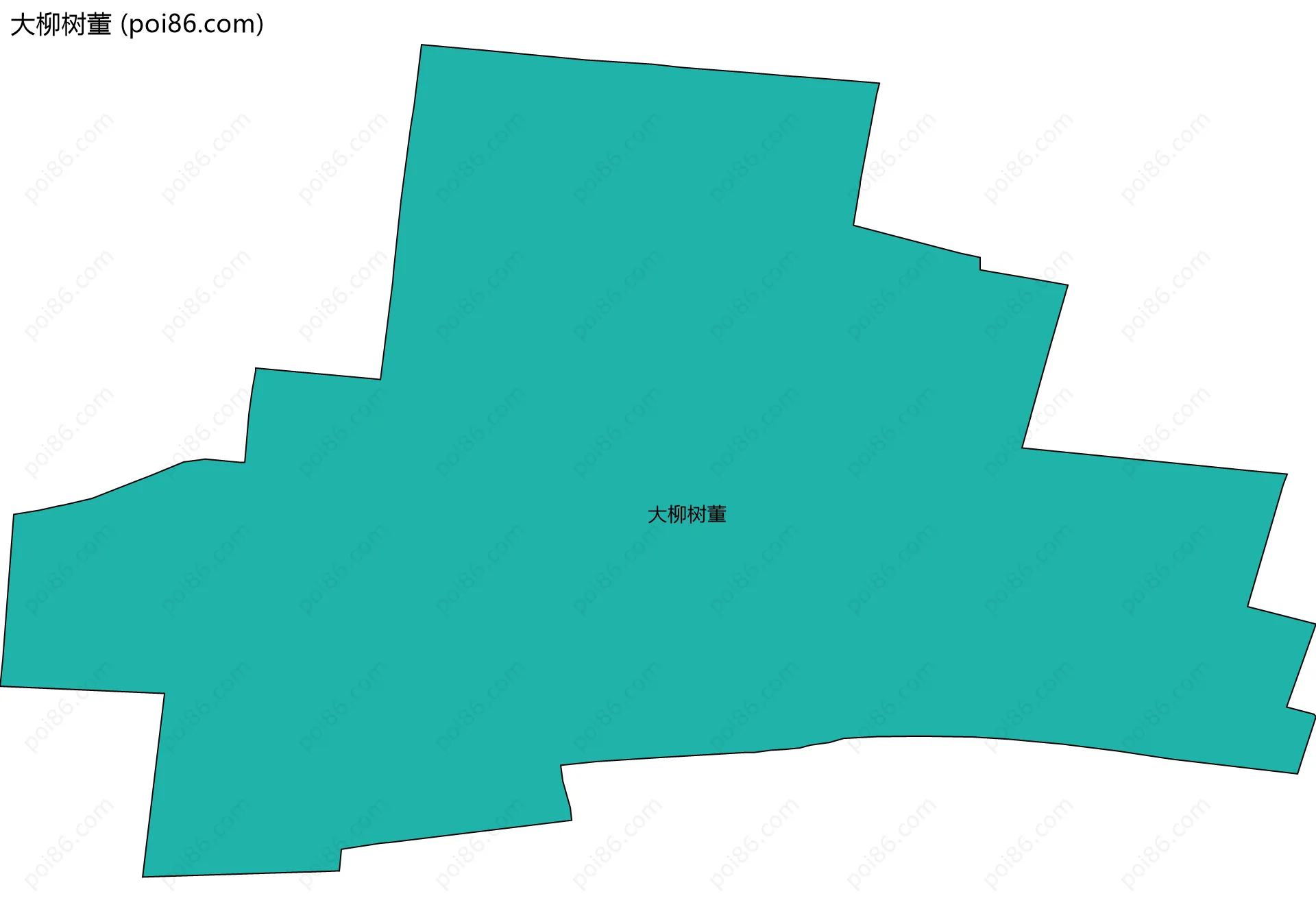 大柳树董边界地图