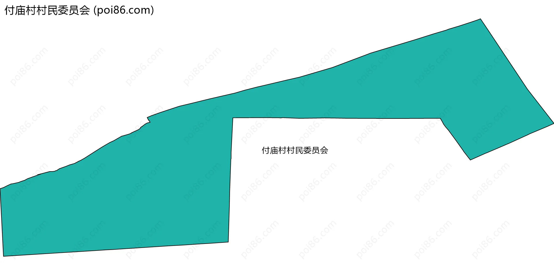 付庙村村民委员会边界地图