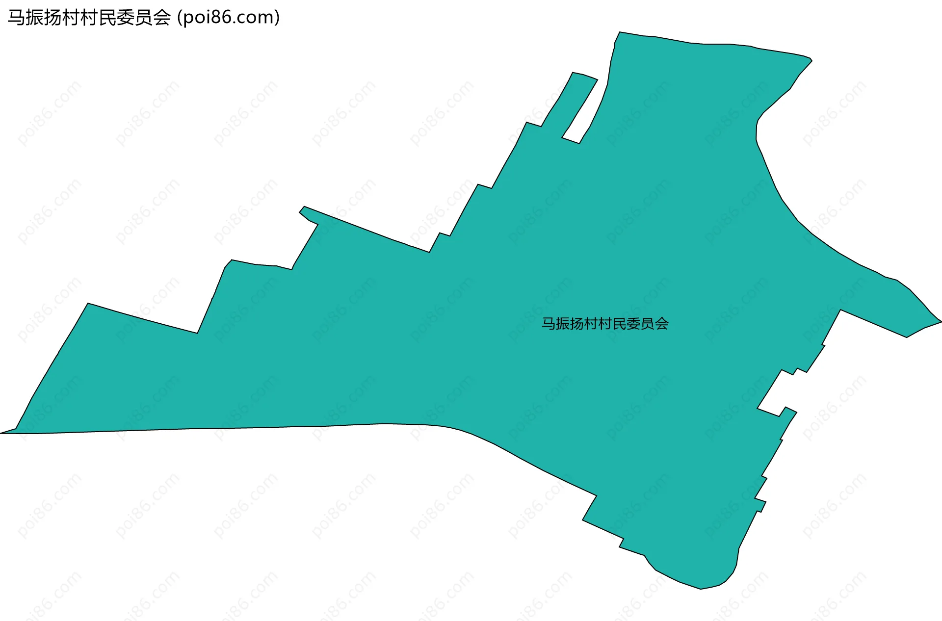 马振扬村村民委员会边界地图