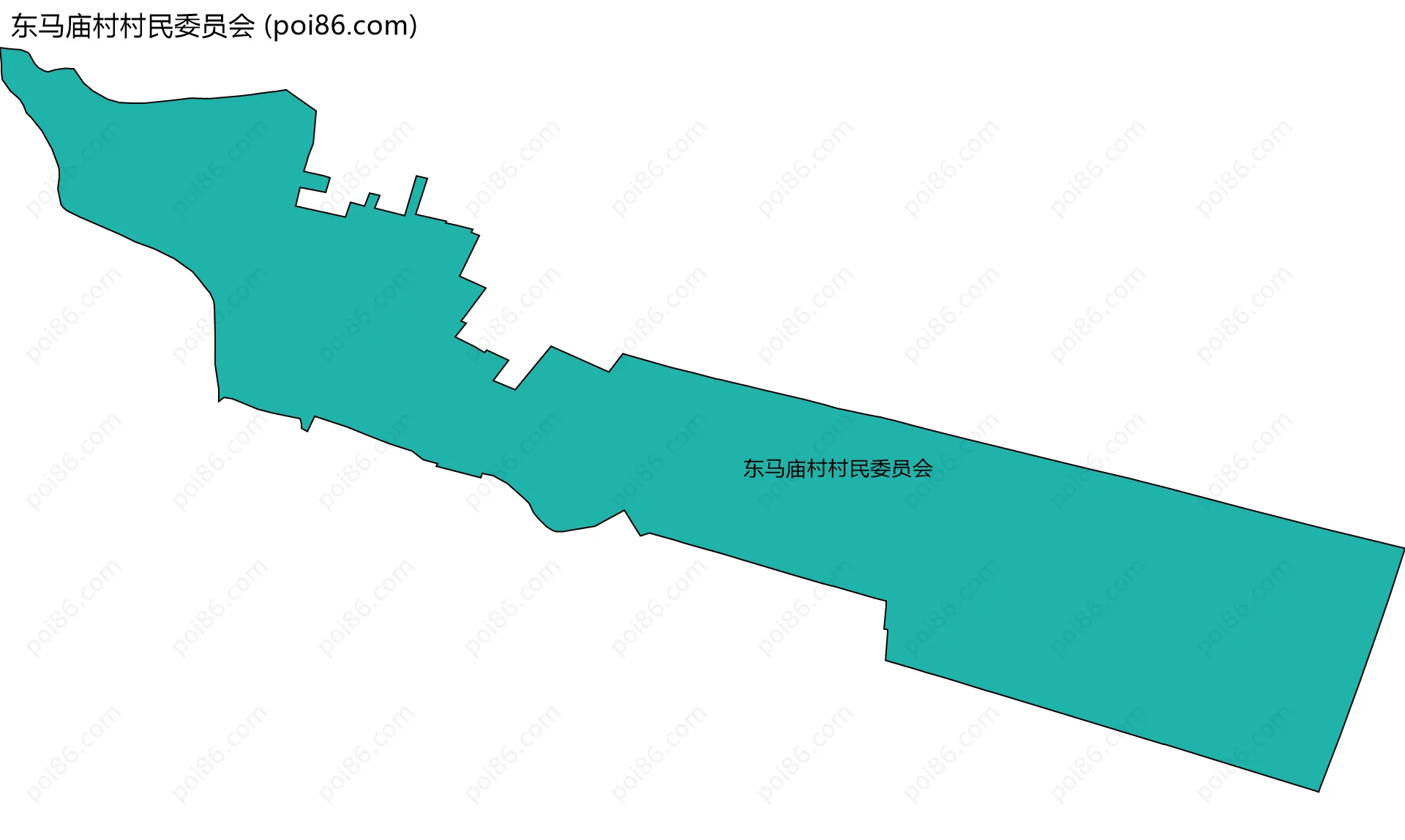 东马庙村村民委员会边界地图