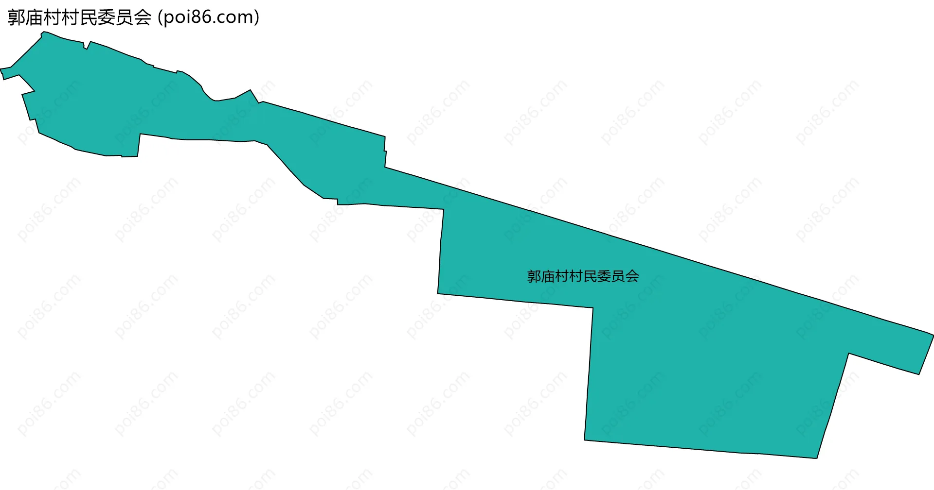 郭庙村村民委员会边界地图