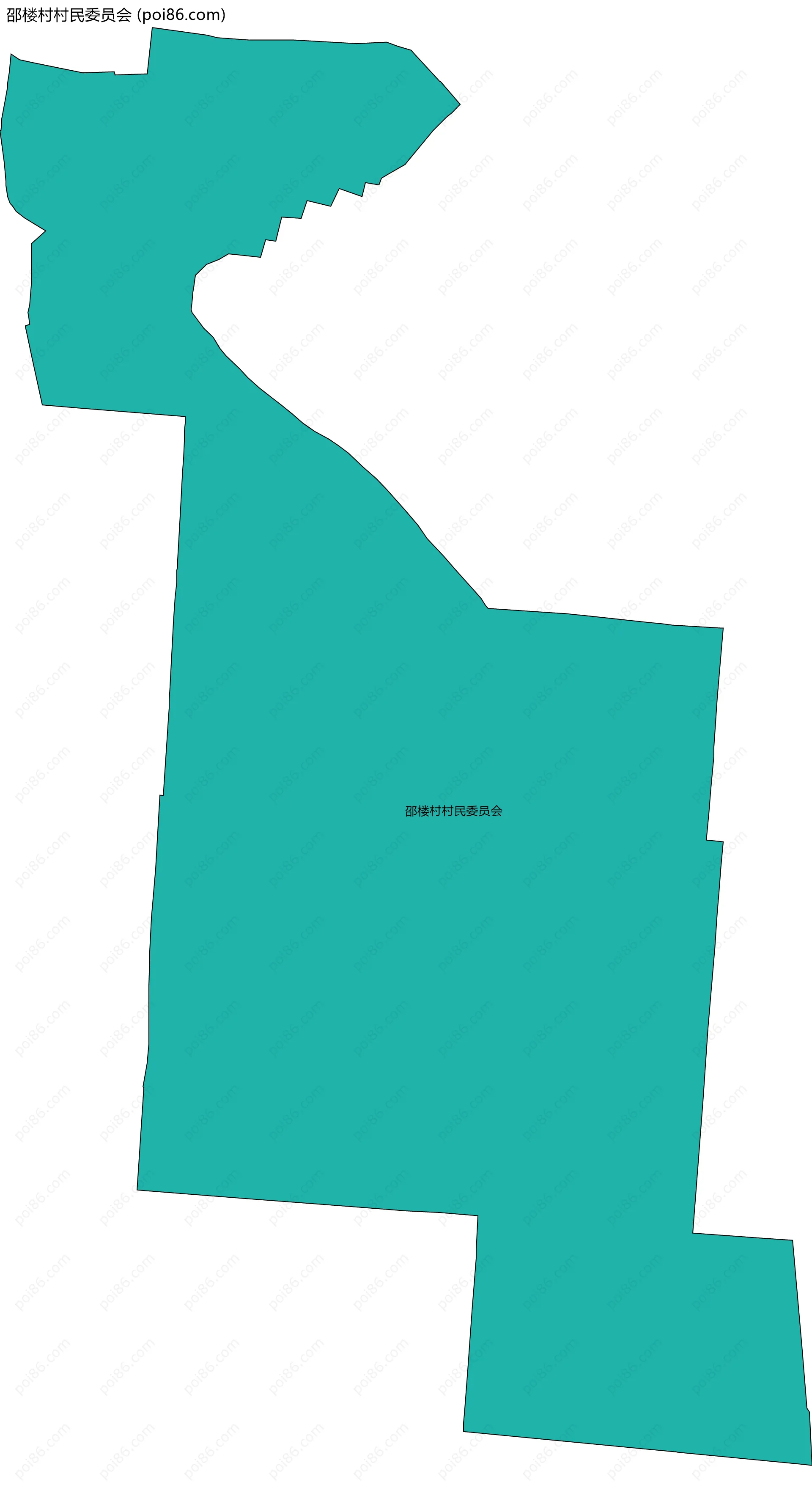 邵楼村村民委员会边界地图