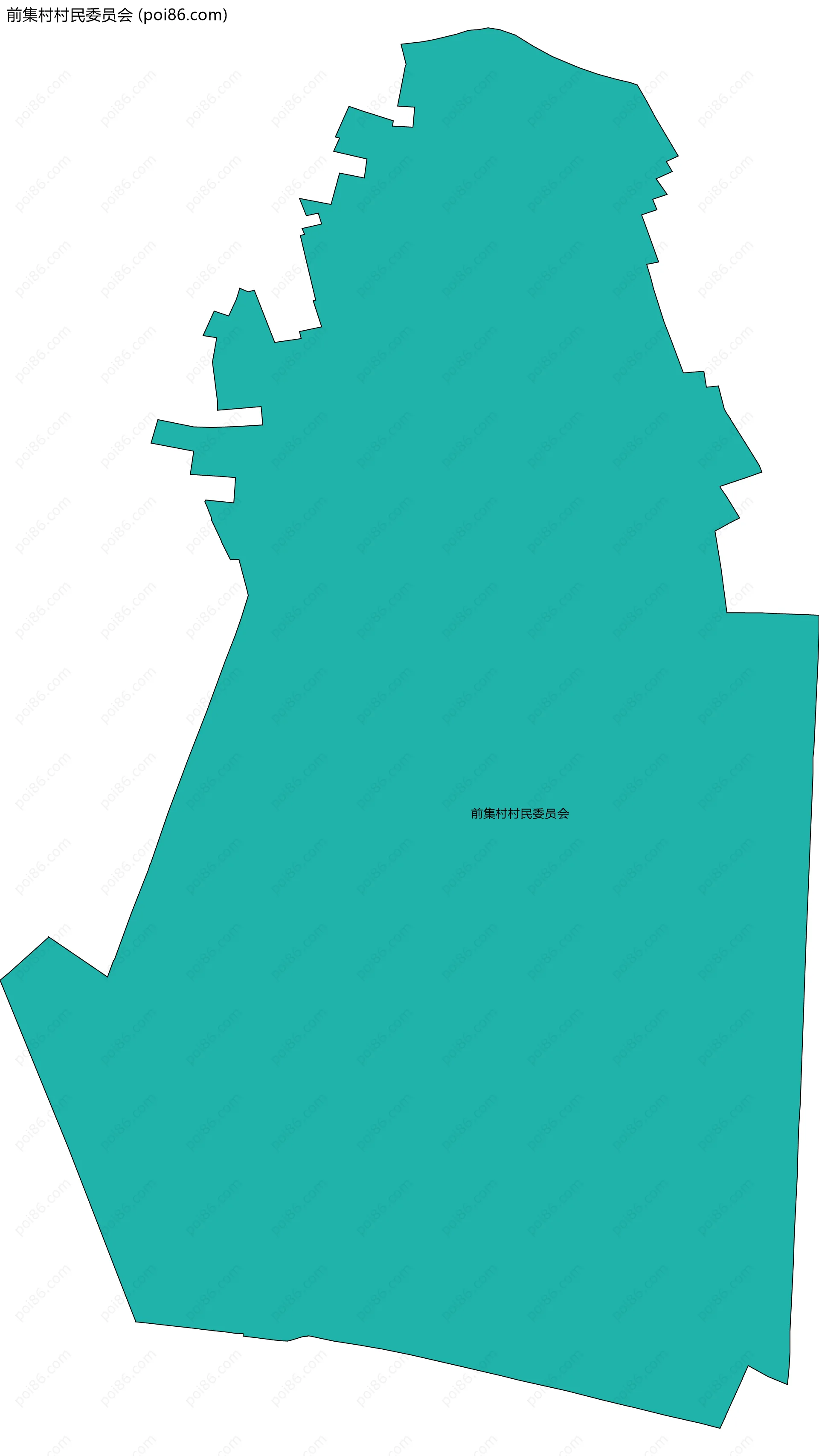前集村村民委员会边界地图