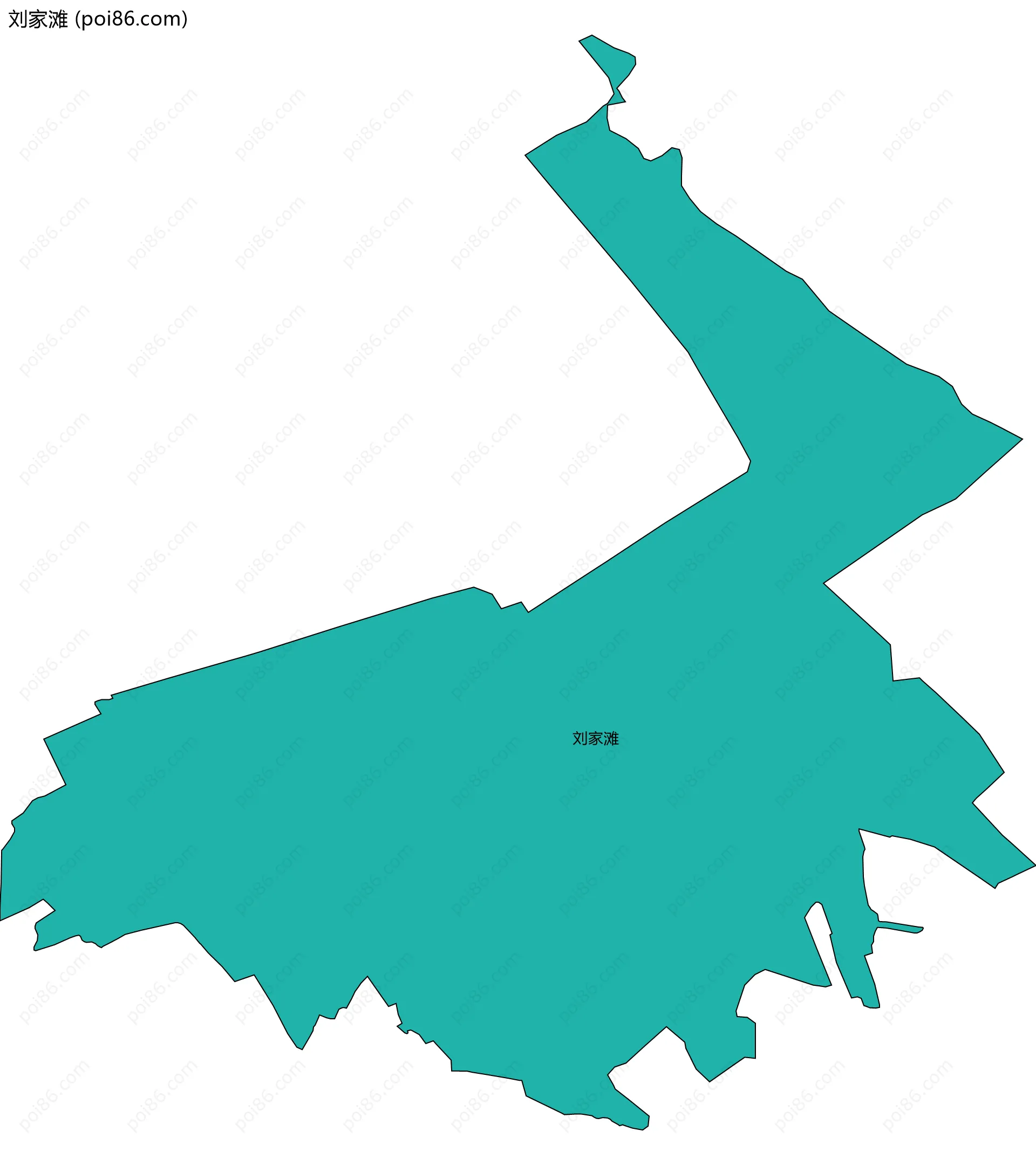 刘家滩边界地图