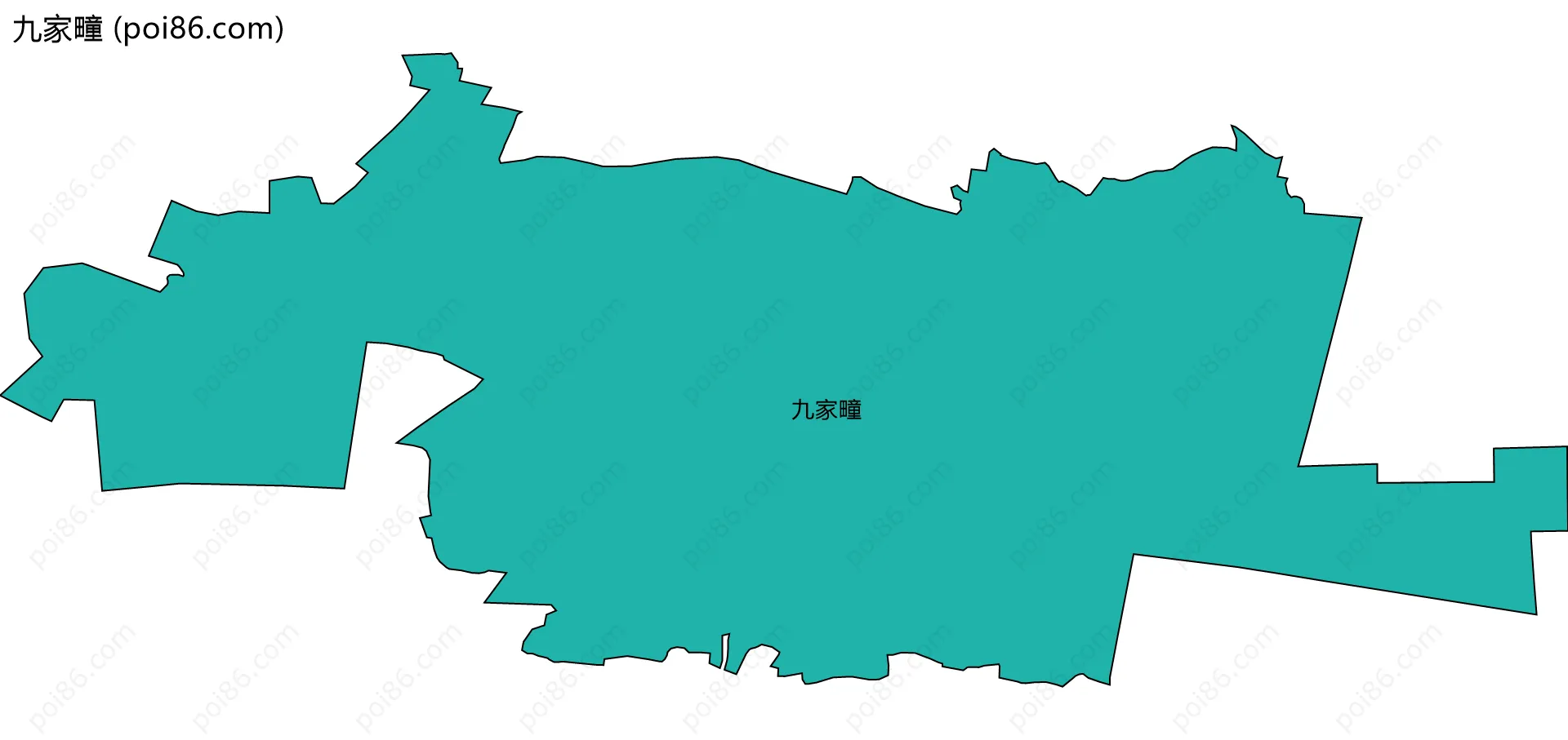 九家疃边界地图