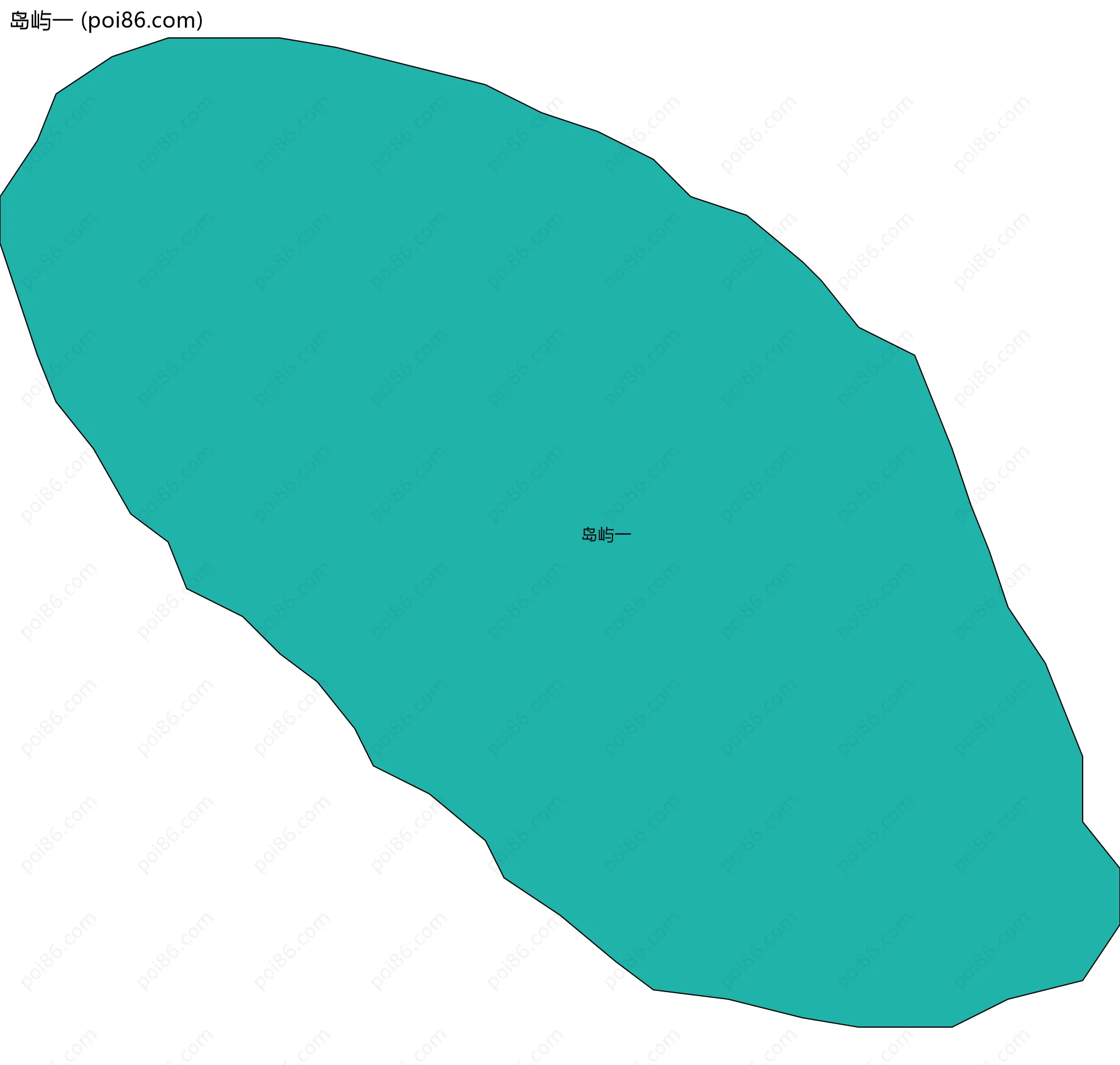 岛屿一边界地图