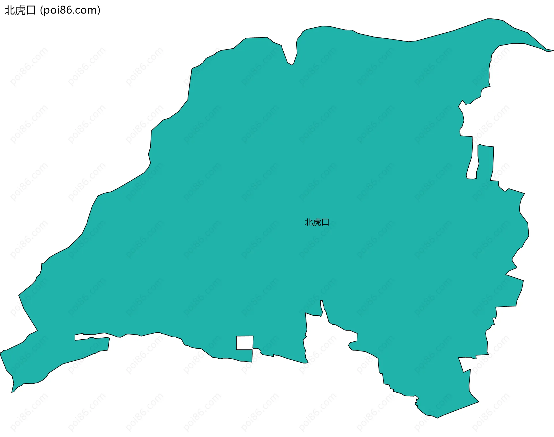 北虎口边界地图