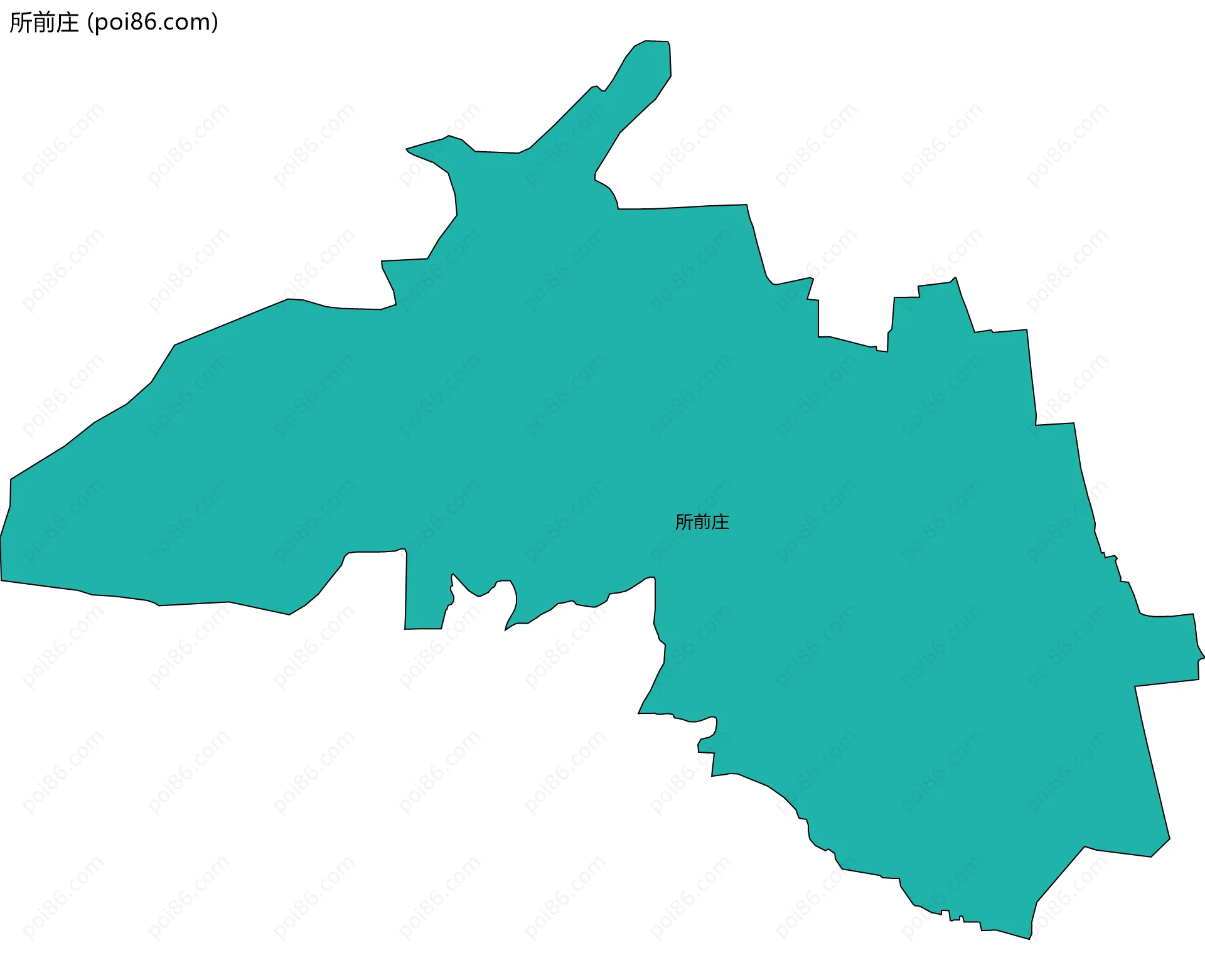 所前庄边界地图