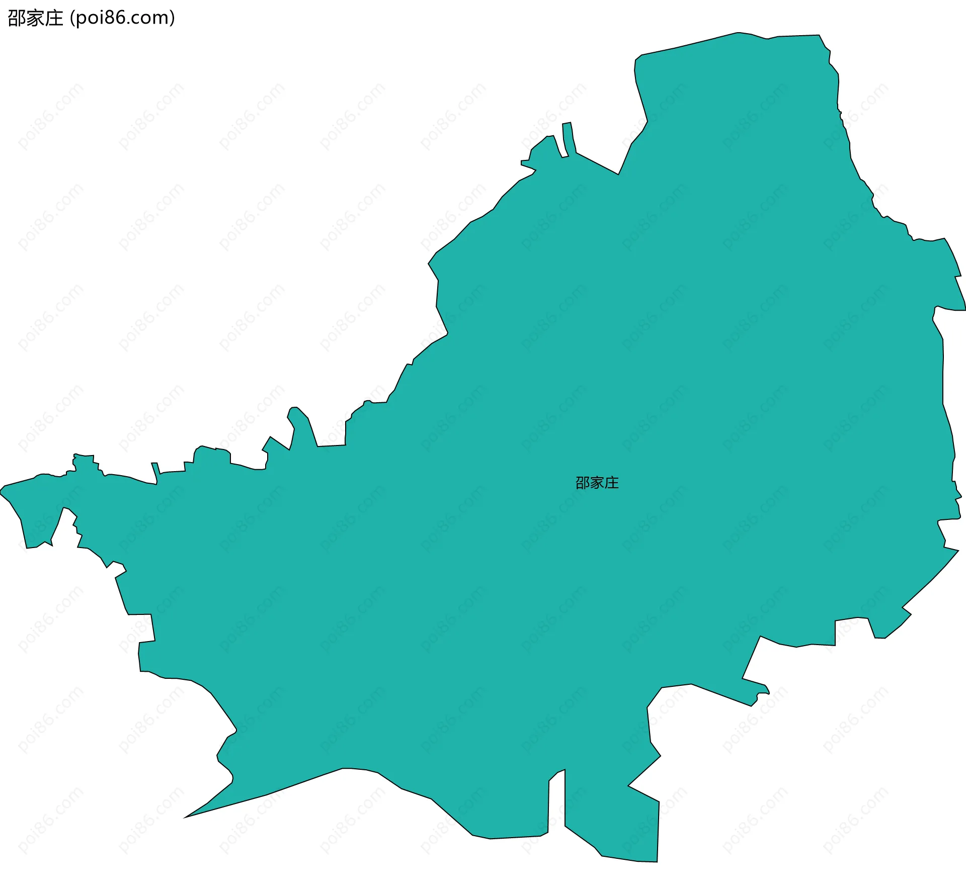 邵家庄边界地图