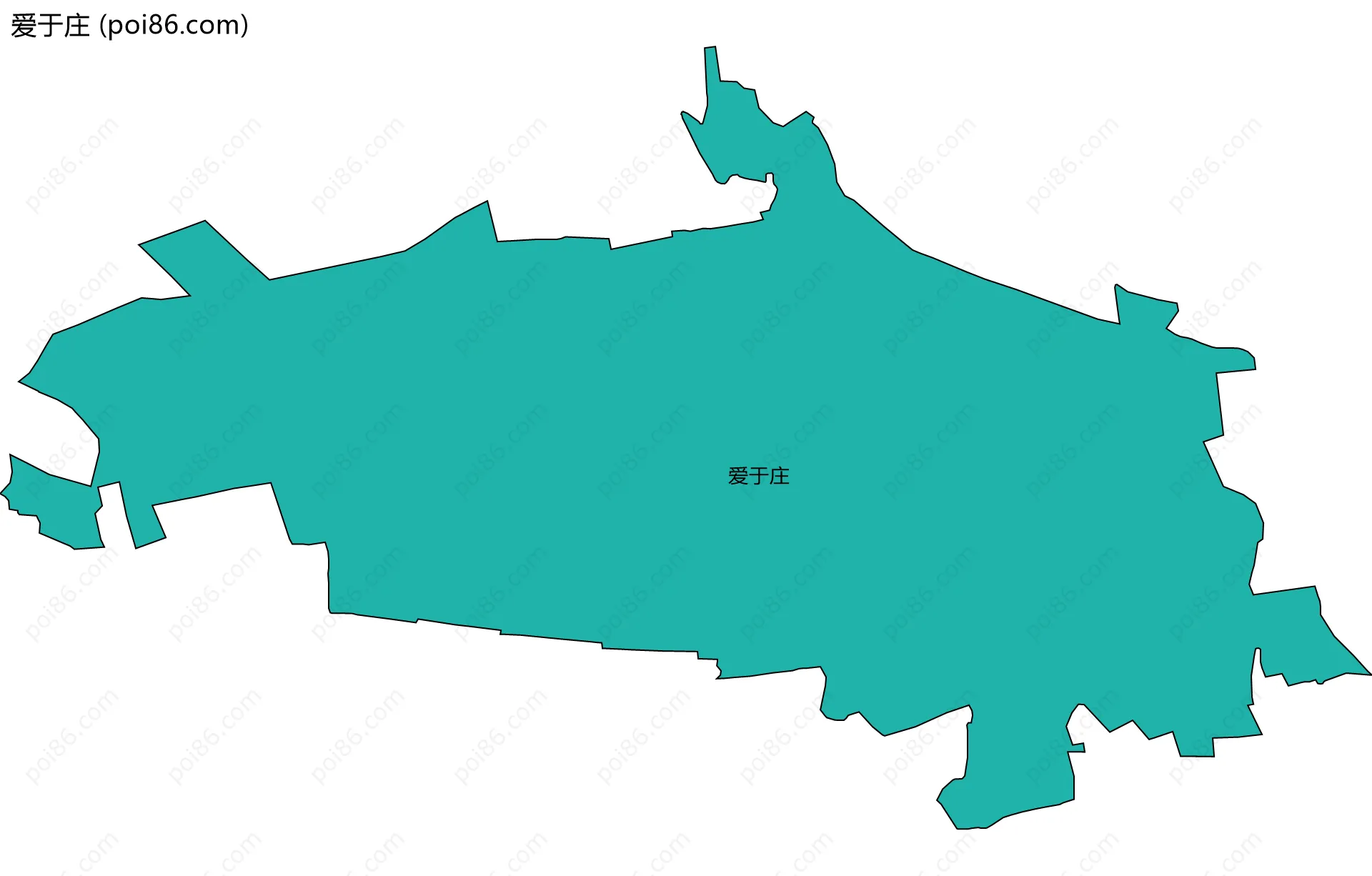 爱于庄边界地图