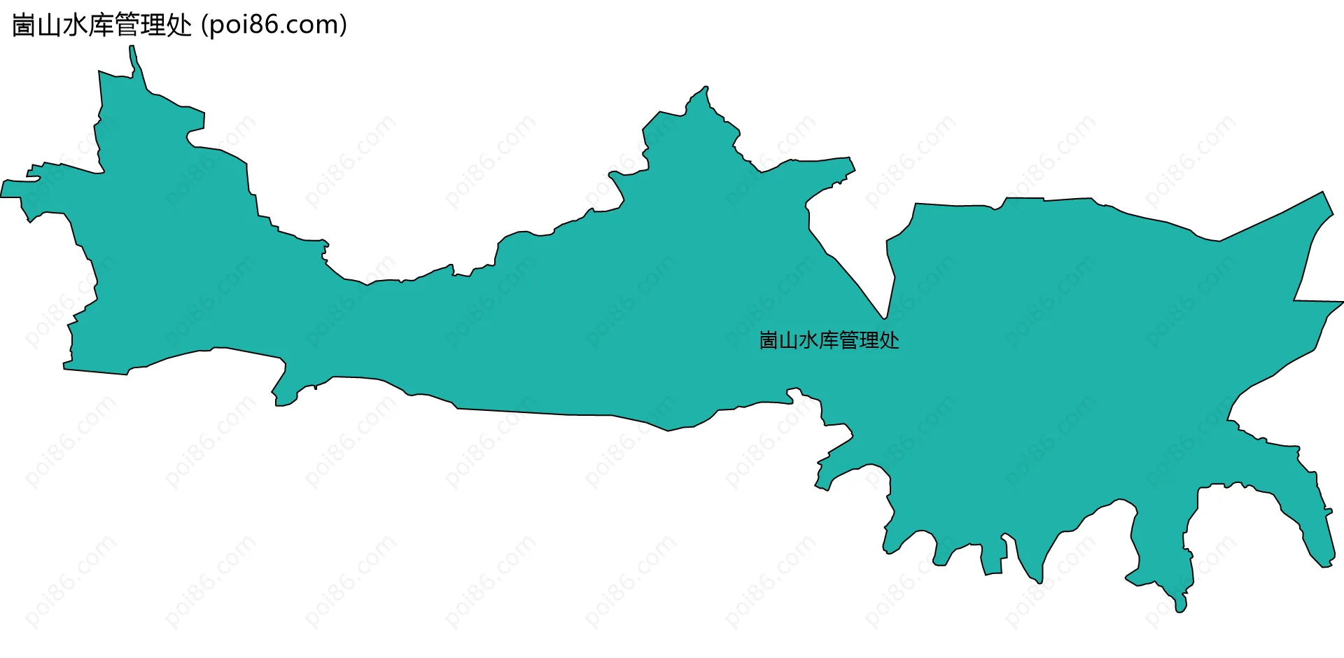 崮山水库管理处边界地图