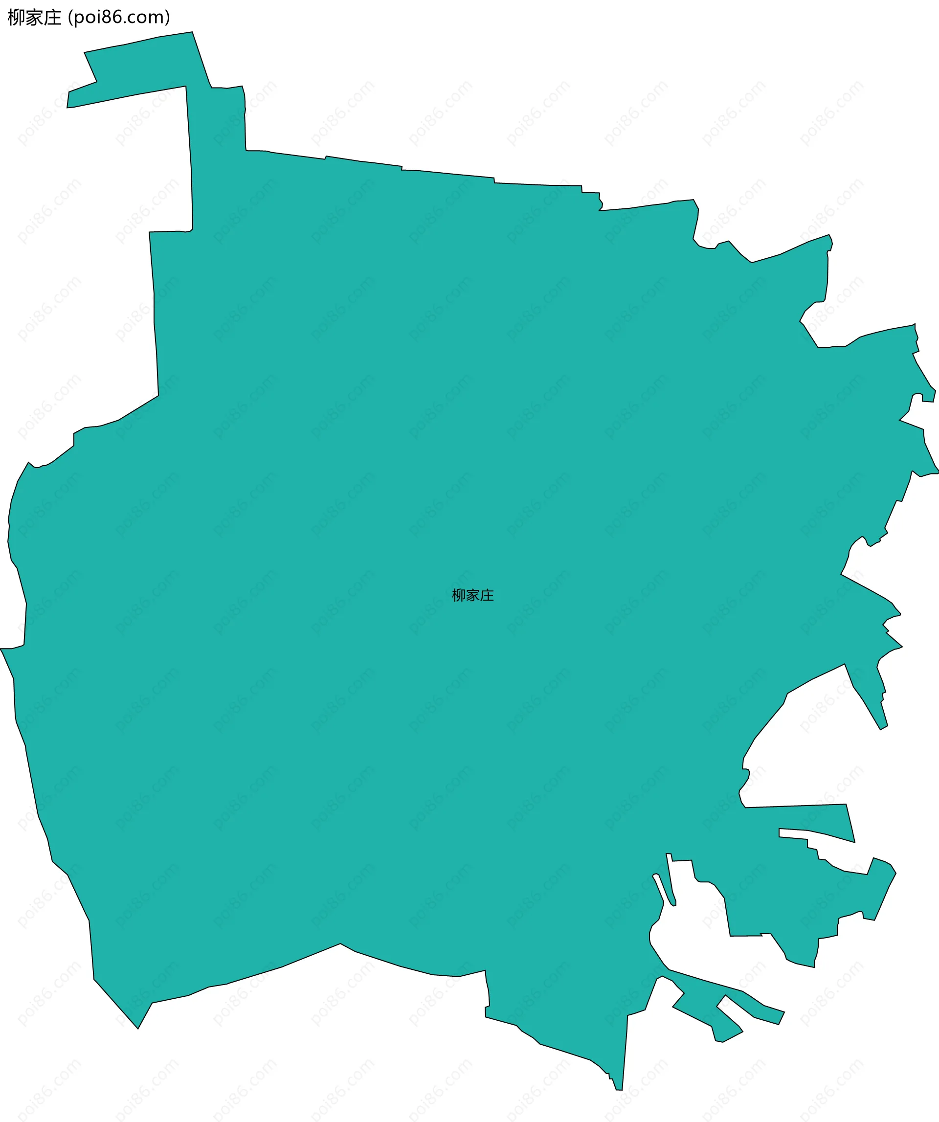 柳家庄边界地图