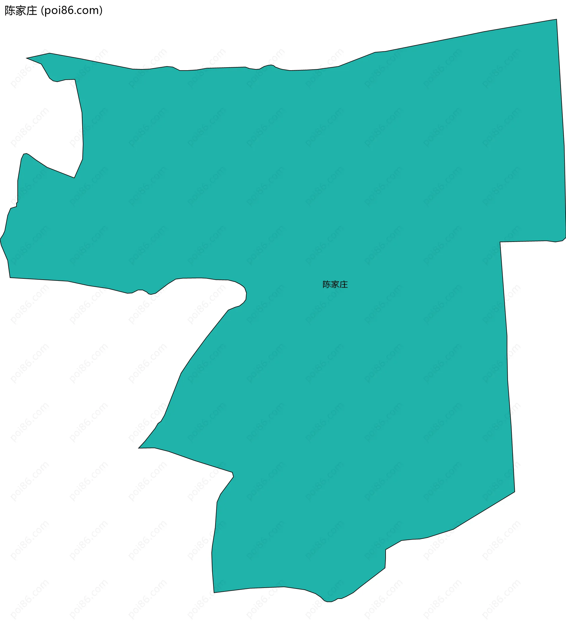 陈家庄边界地图