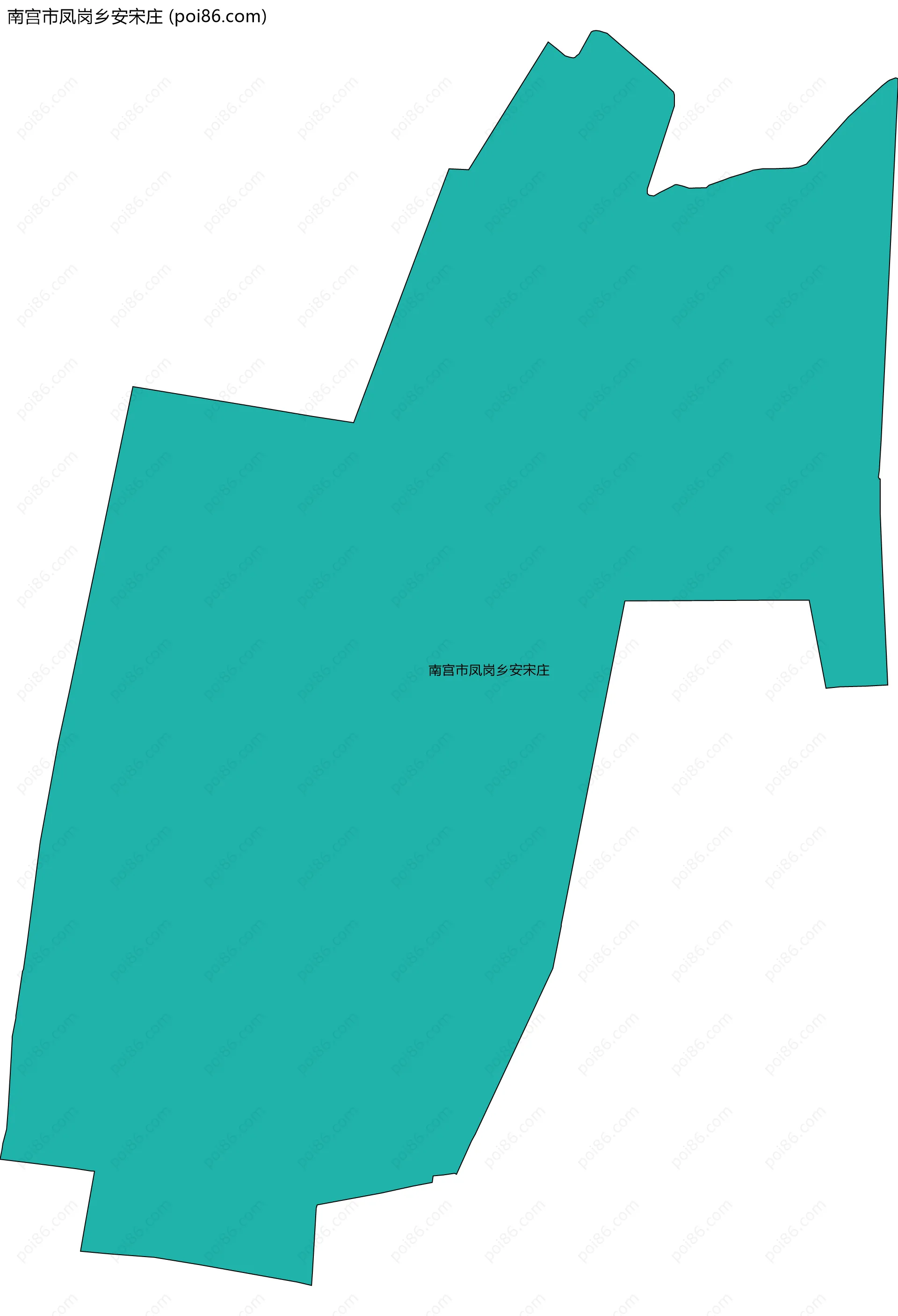 南宫市凤岗乡安宋庄边界地图