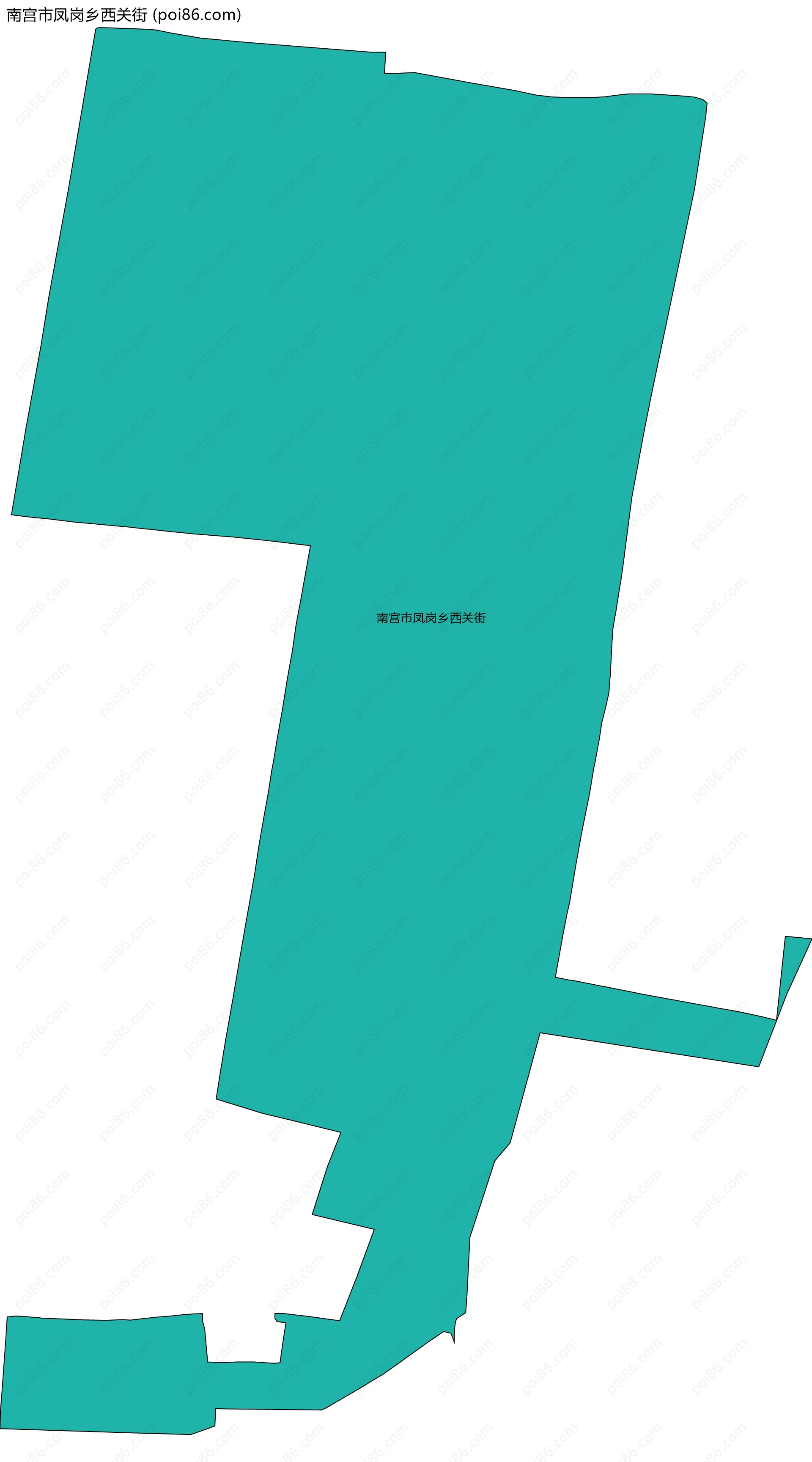 南宫市凤岗乡西关街边界地图