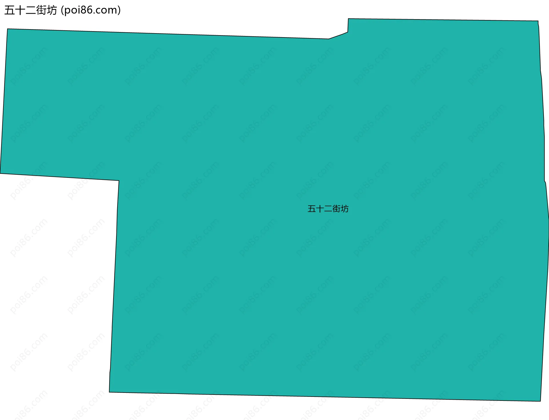 五十二街坊边界地图