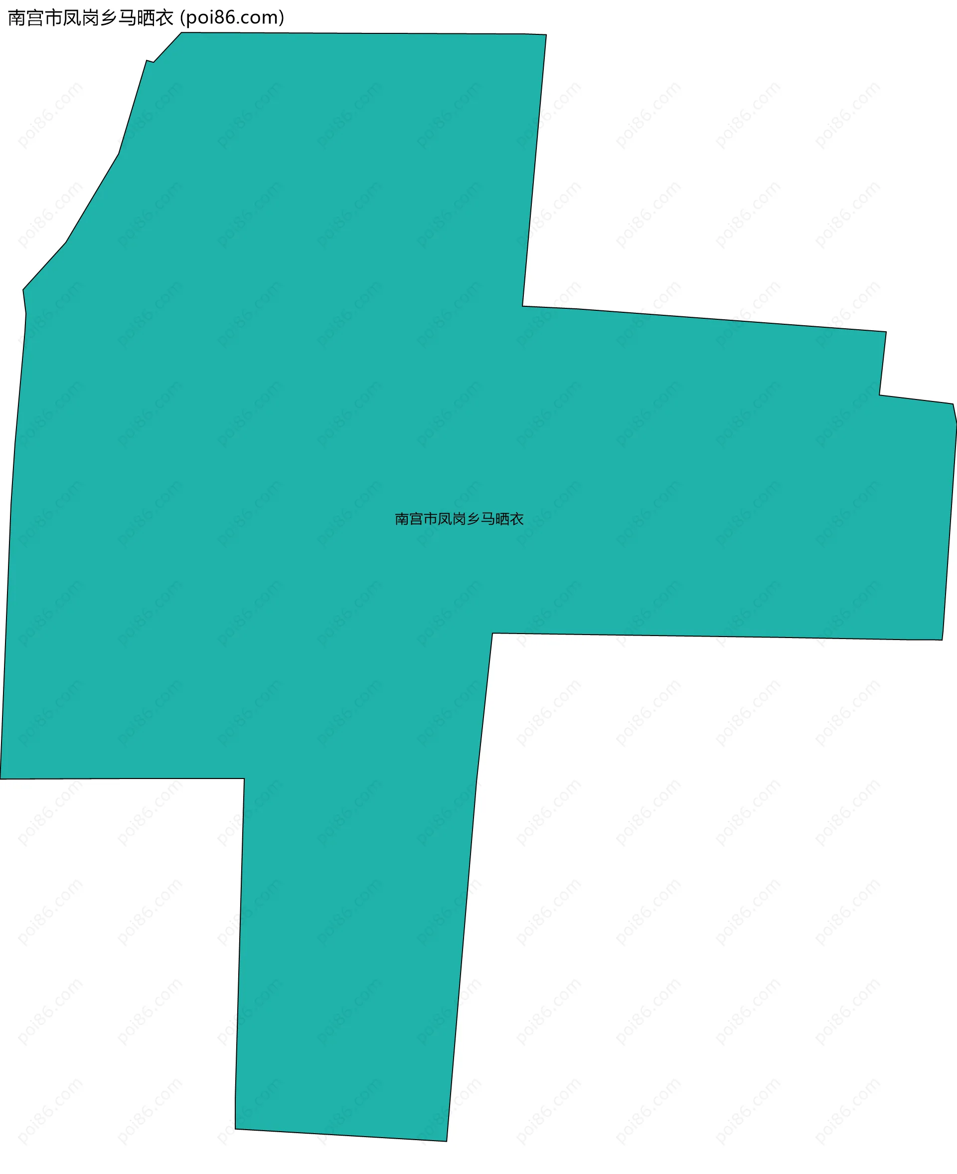 南宫市凤岗乡马晒衣边界地图