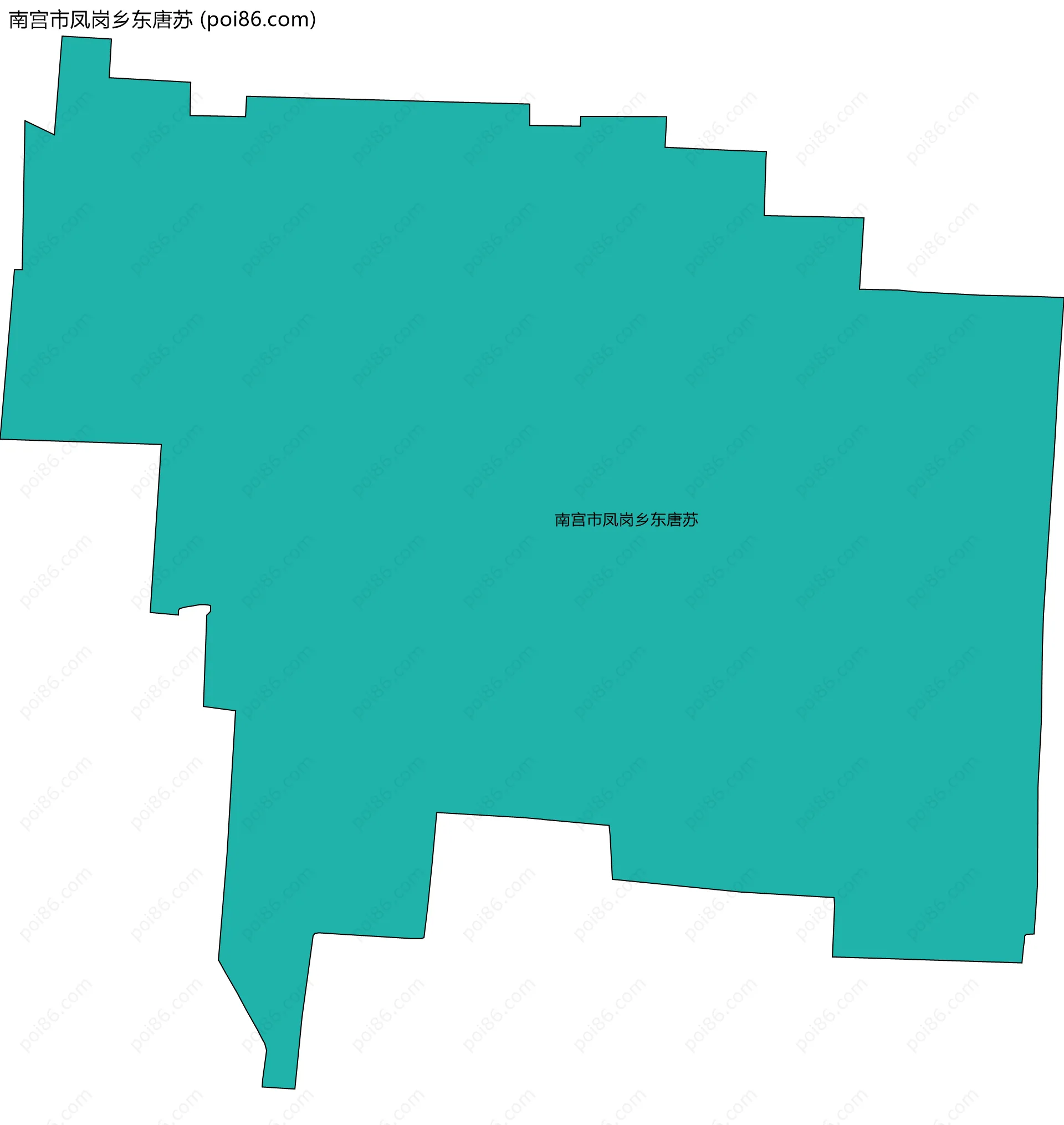 南宫市凤岗乡东唐苏边界地图