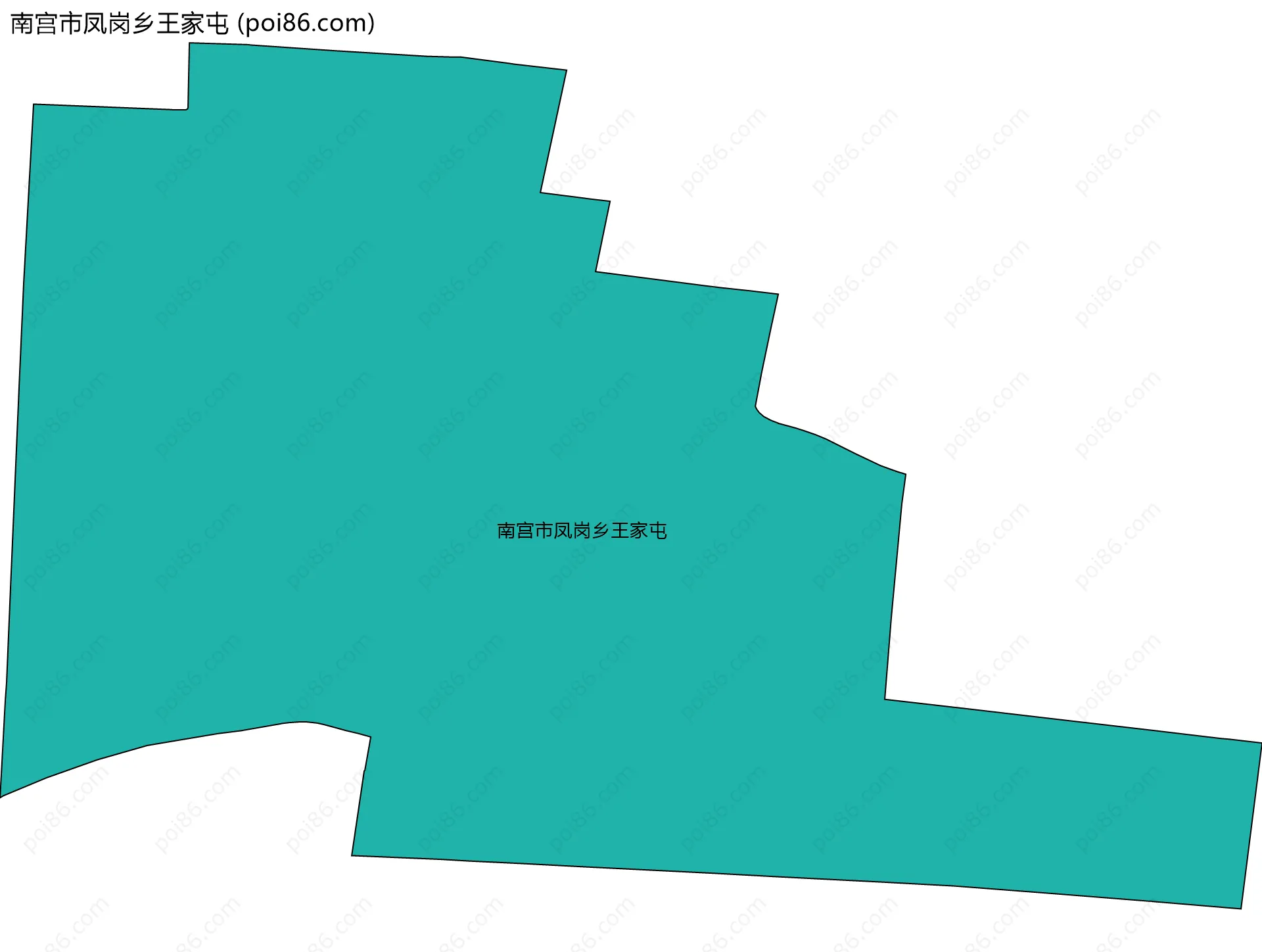 南宫市凤岗乡王家屯边界地图