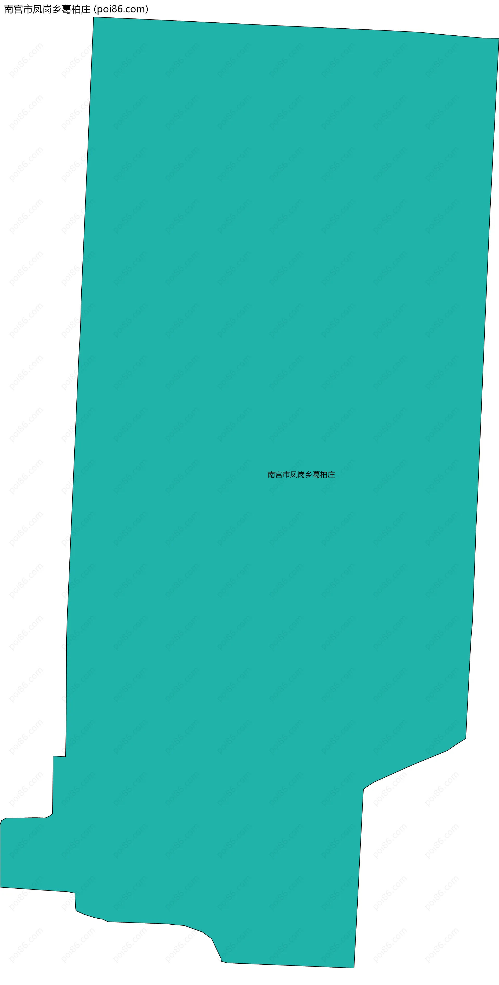 南宫市凤岗乡葛柏庄边界地图