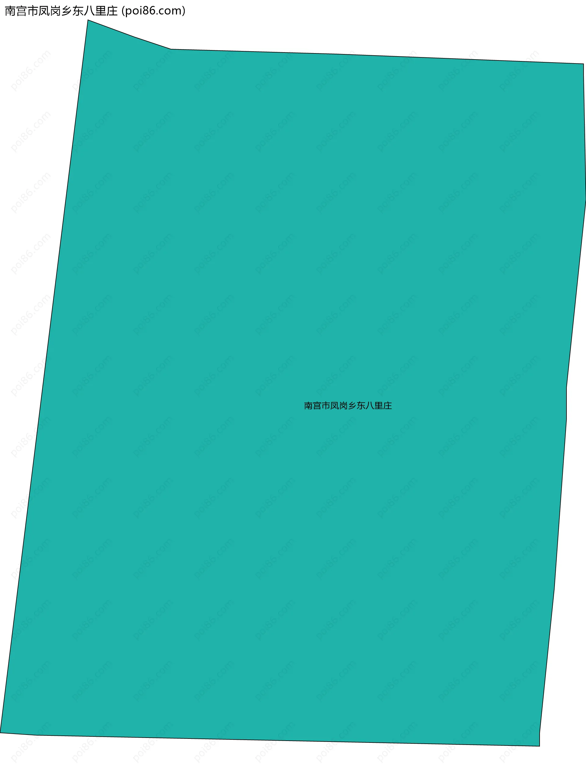 南宫市凤岗乡东八里庄边界地图