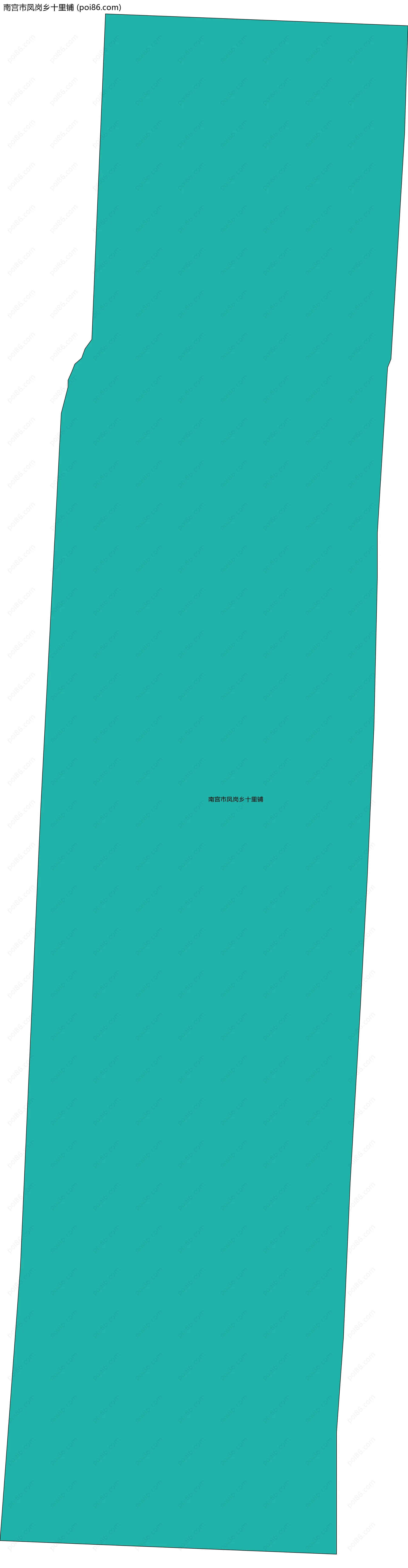 南宫市凤岗乡十里铺边界地图