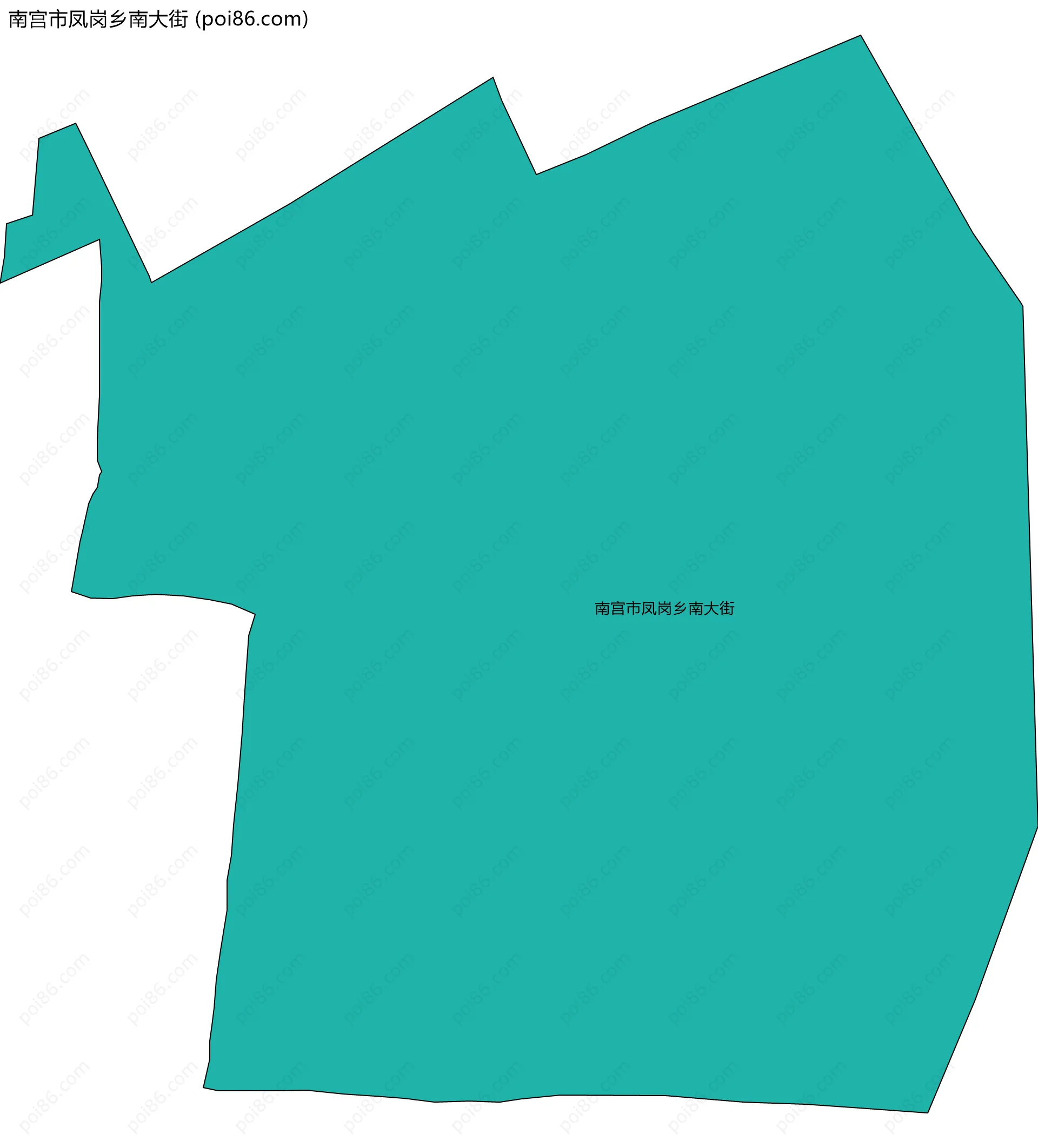 南宫市凤岗乡南大街边界地图