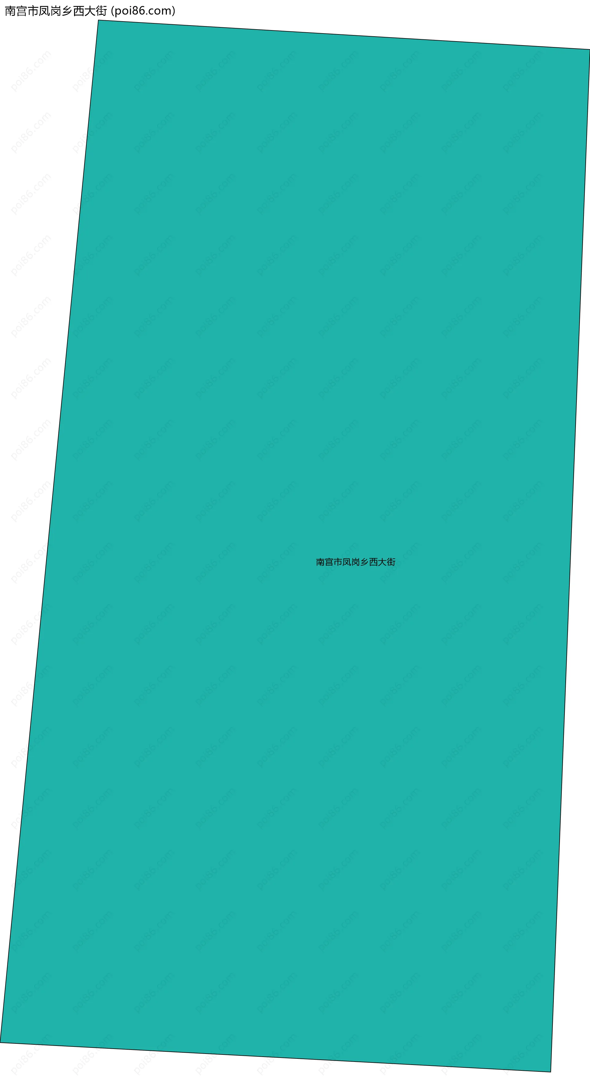 南宫市凤岗乡西大街边界地图