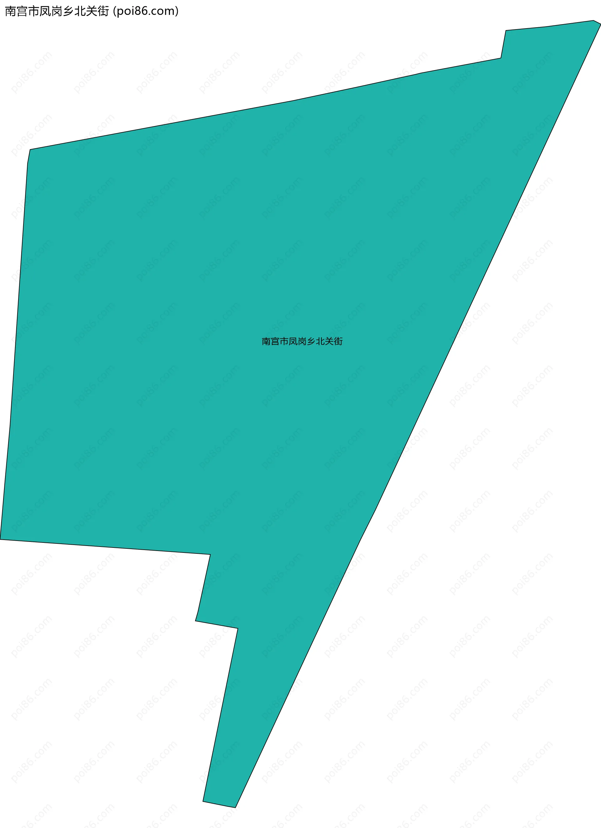 南宫市凤岗乡北关街边界地图